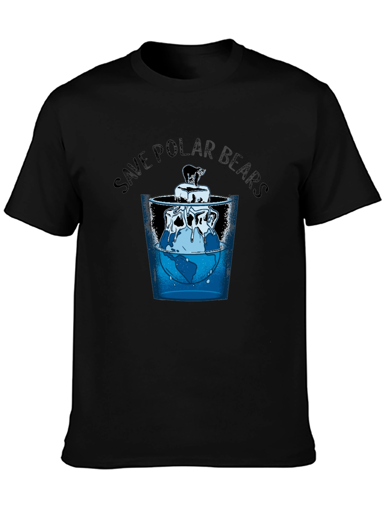 Save Polar Bears Graphic Tee - Environmental Awareness