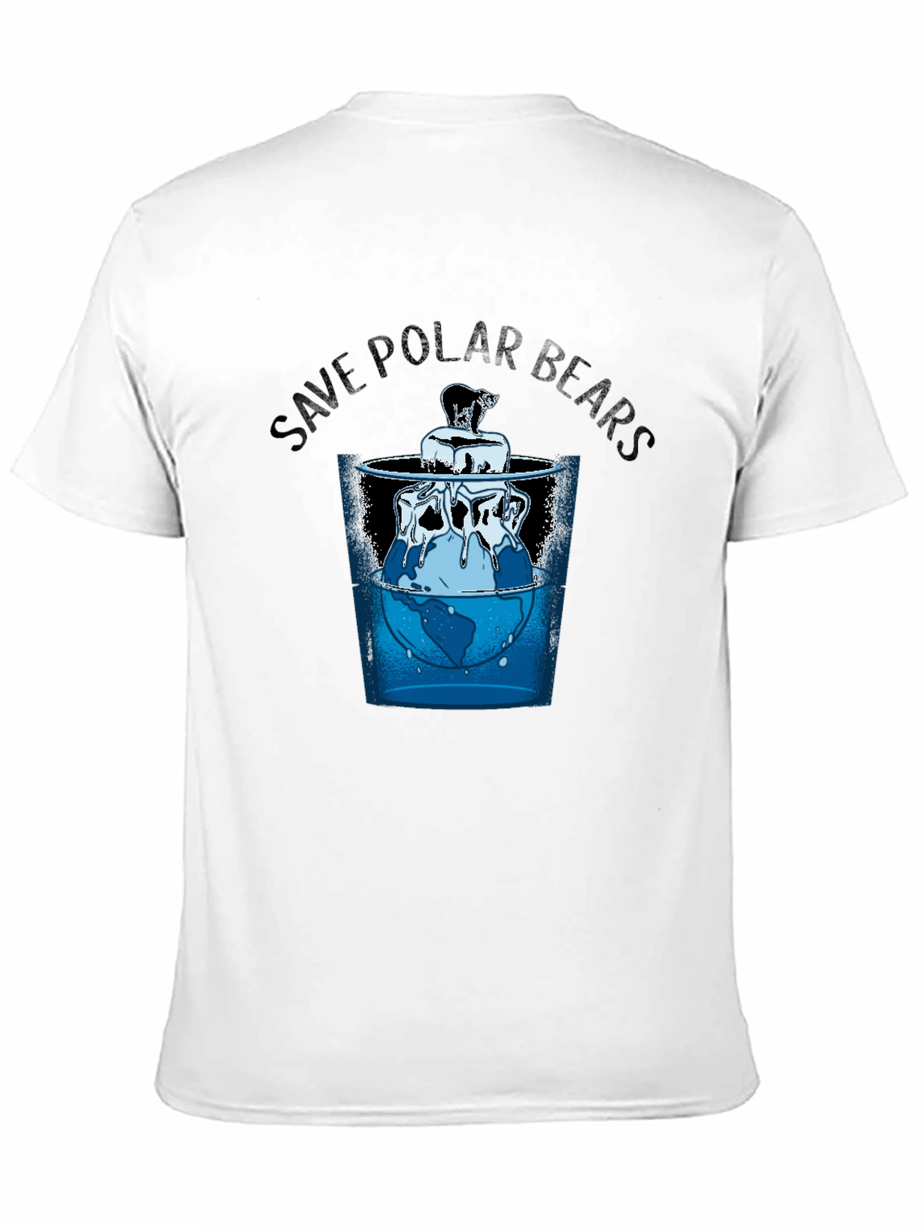 Save Polar Bears Graphic Tee - Environmental Awareness