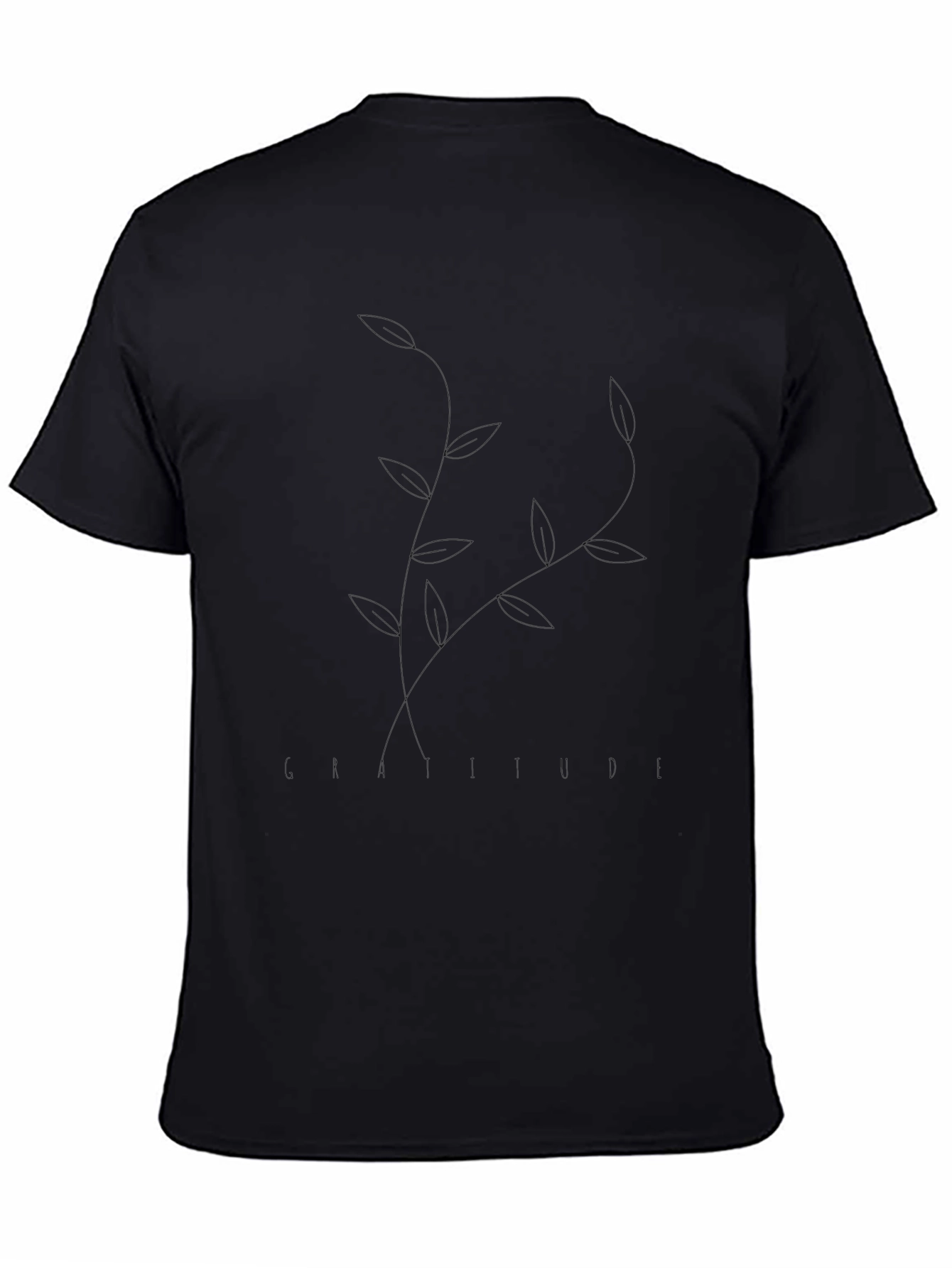 Classic Black Crew Neck Tee