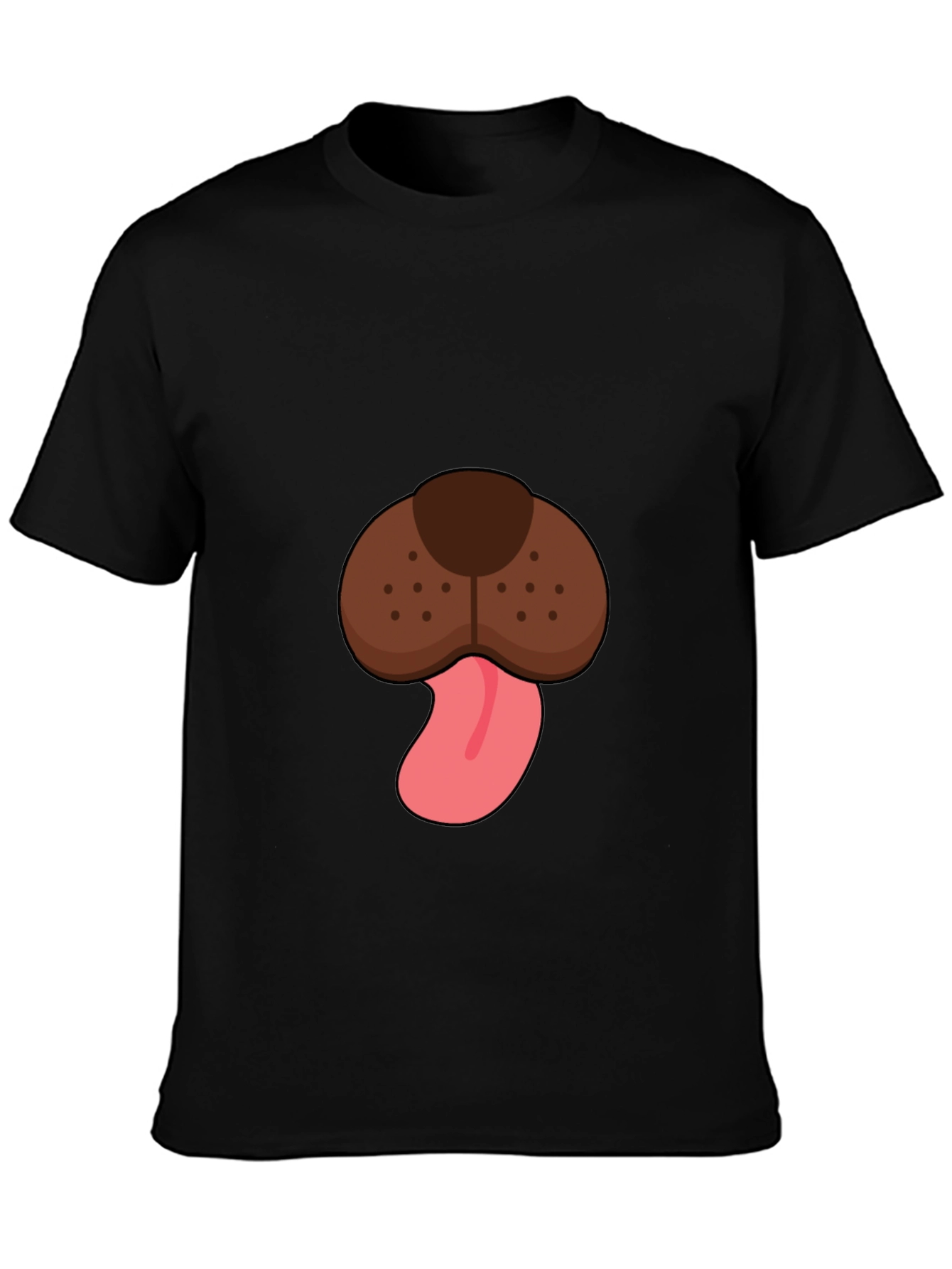 Dog Face Graphic Tee - Mens Black T-Shirt