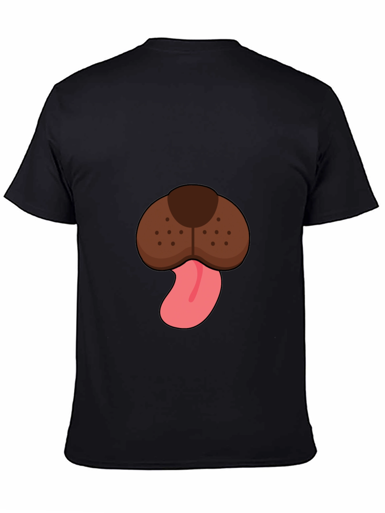 Dog Face Graphic Tee - Mens Black T-Shirt
