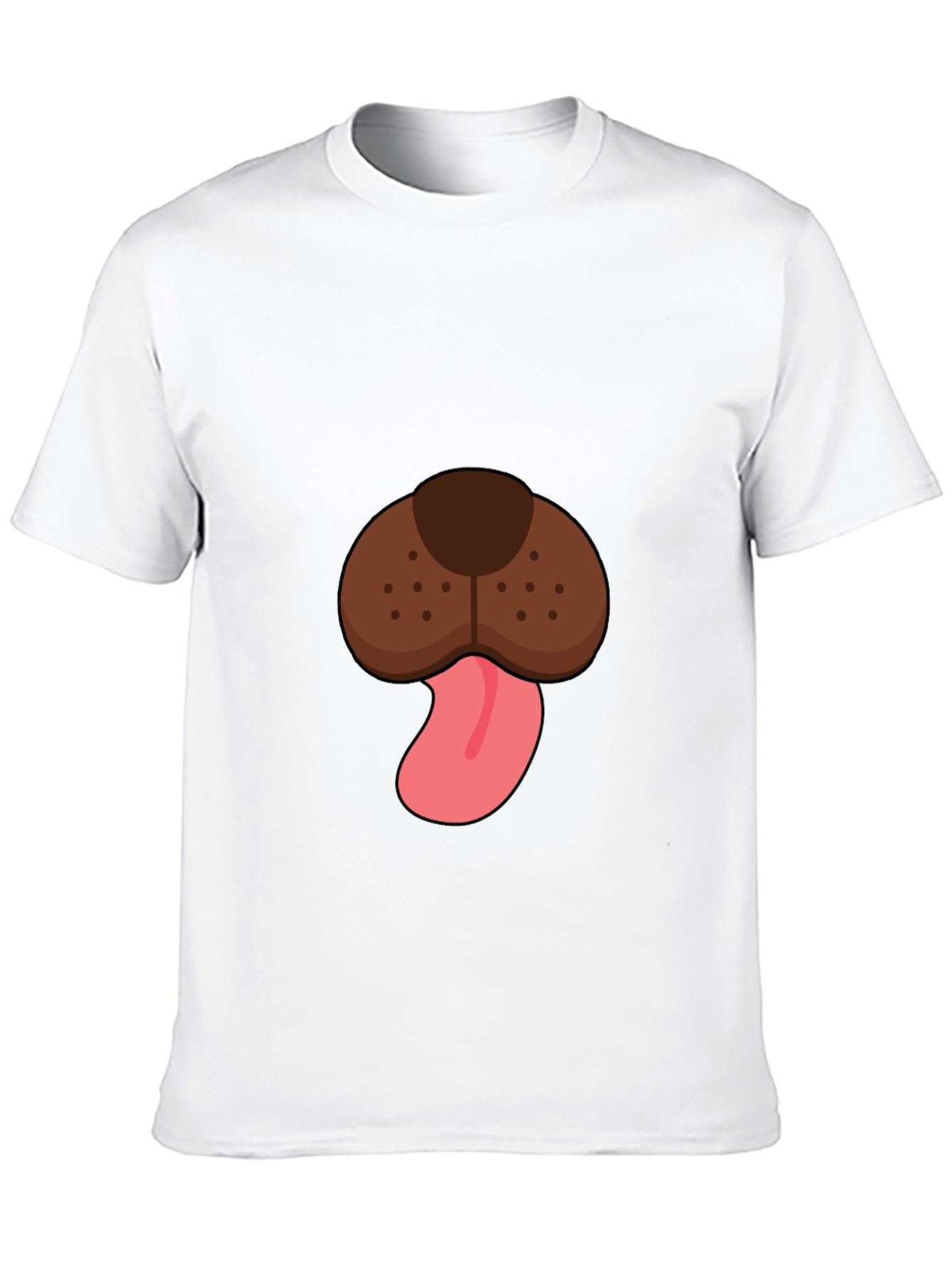 Dog Face Graphic Tee - Mens Black T-Shirt