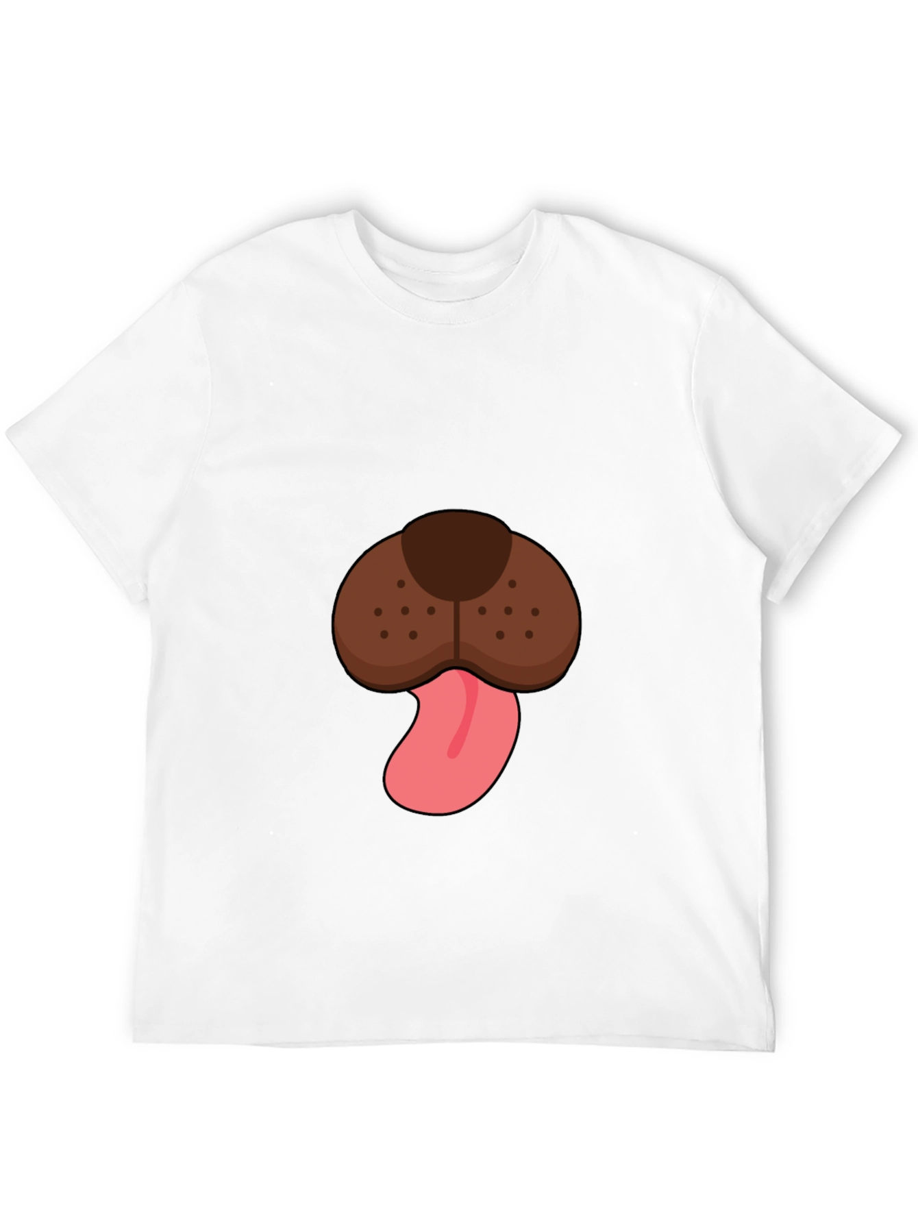Dog Face Graphic Tee - Mens Black T-Shirt