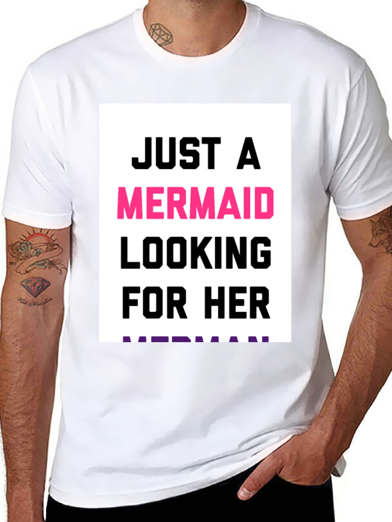 Just a Mermaid Looking for Her Merman T-Shirt
