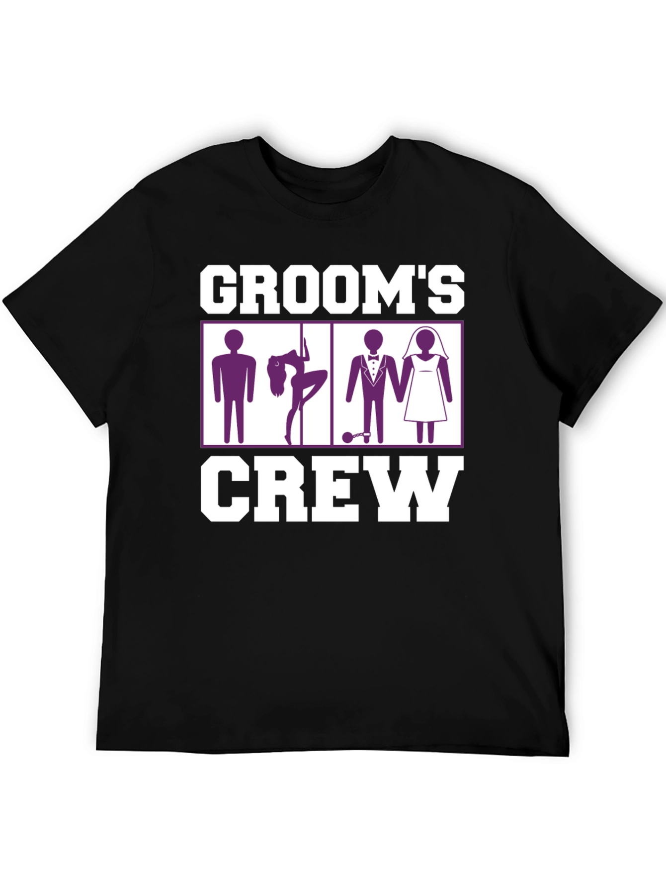 Grooms Crew Graphic Tee - Bachelor Party Fun