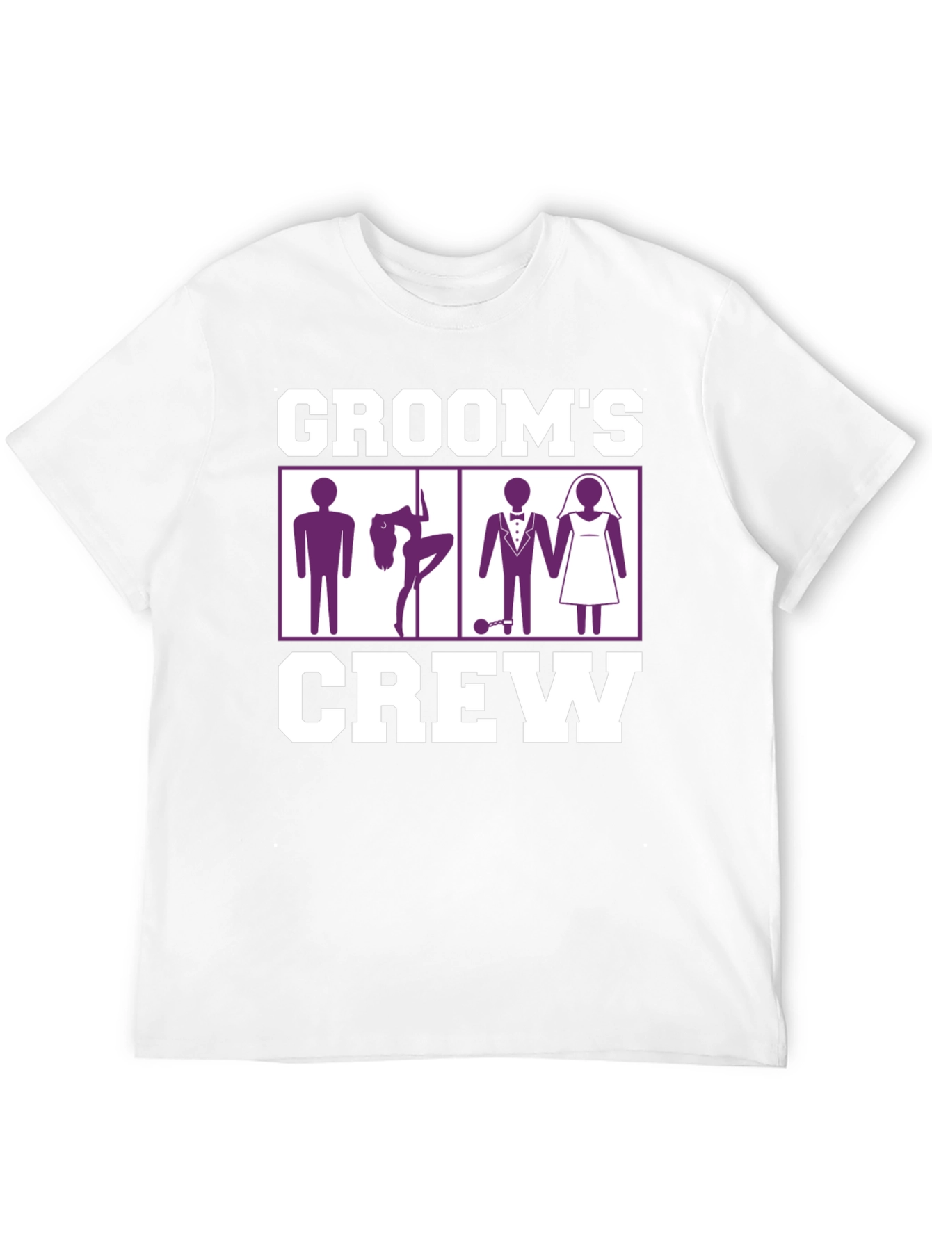 Grooms Crew Graphic Tee - Bachelor Party Fun