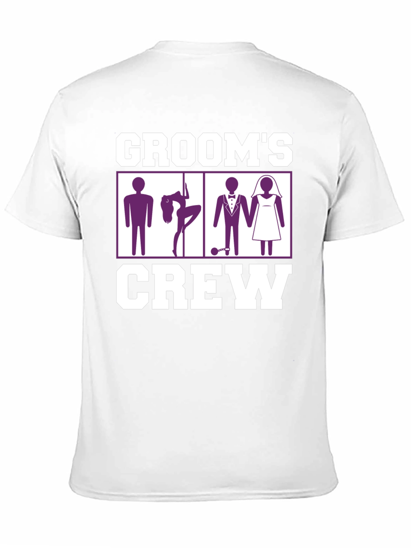 Grooms Crew Graphic Tee - Bachelor Party Fun