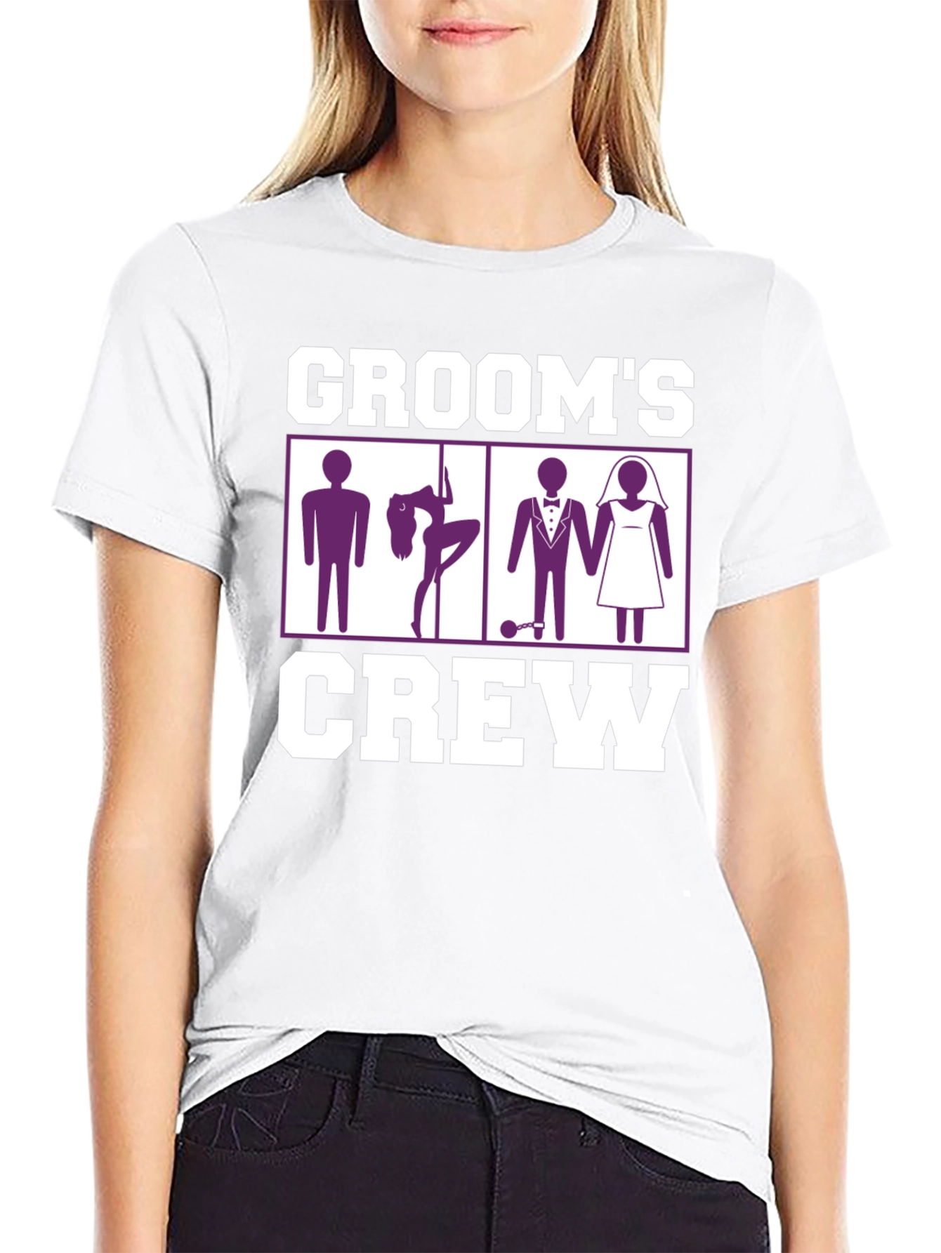 Grooms Crew Graphic Tee - Bachelor Party Fun
