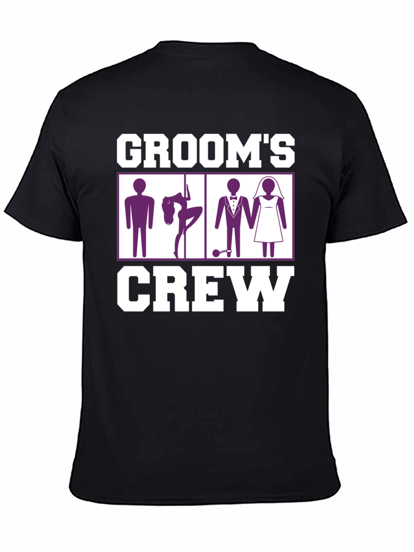 Grooms Crew Graphic Tee - Bachelor Party Fun