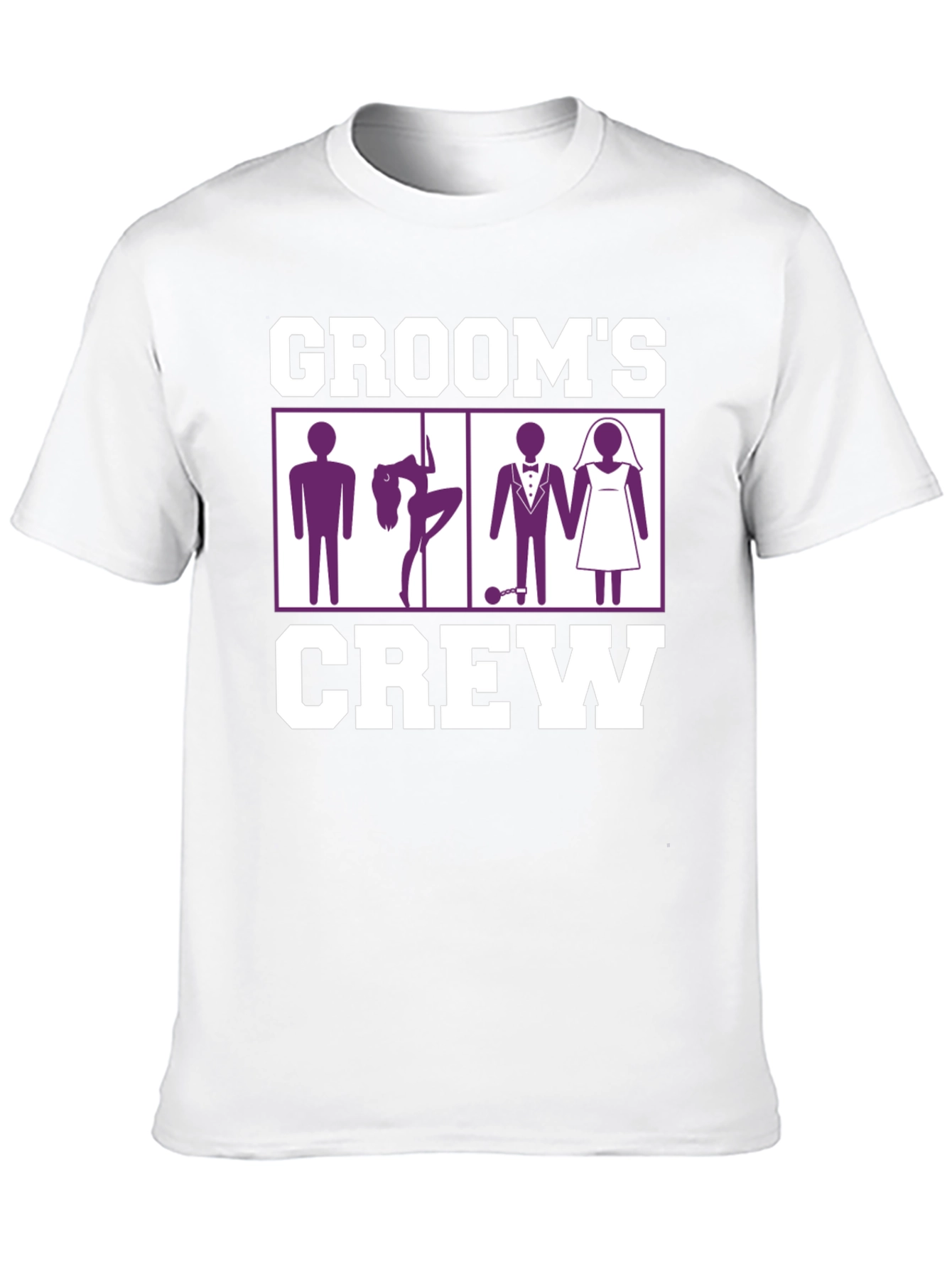 Grooms Crew Graphic Tee - Bachelor Party Fun