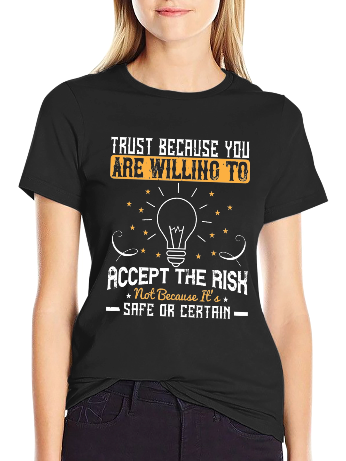 Trust Accept the Risk Graphic Tee