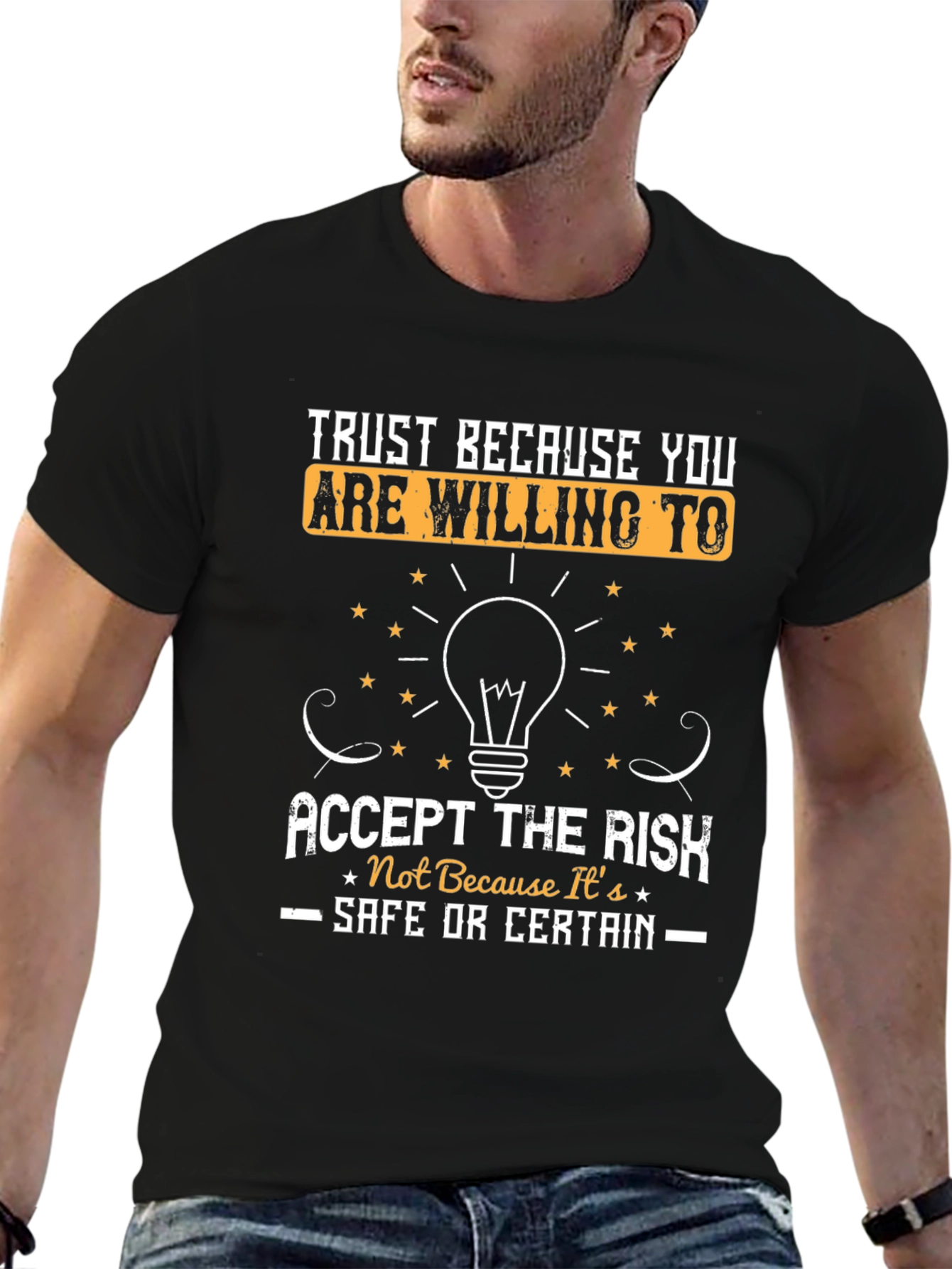 Trust Accept the Risk Graphic Tee