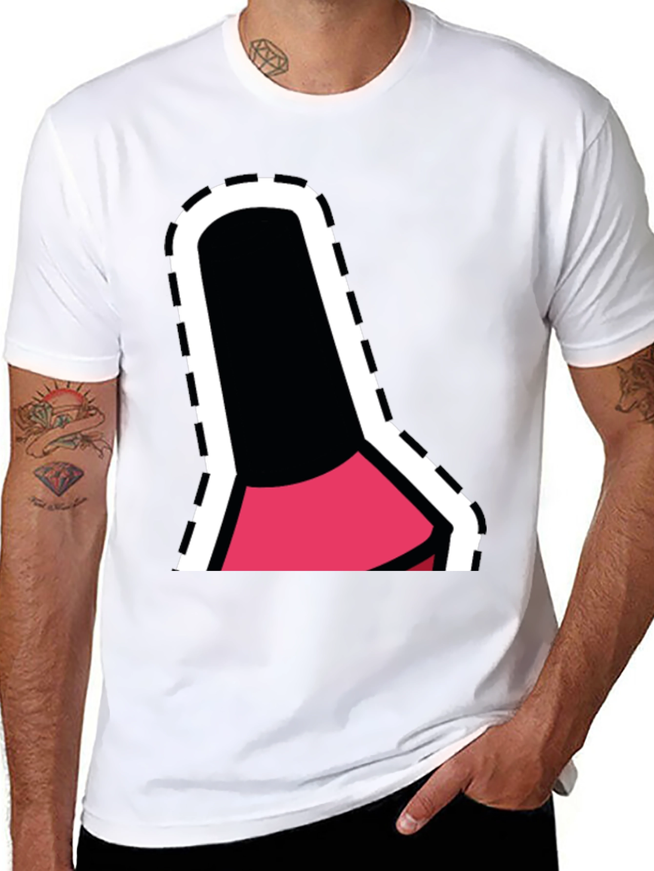Cartoon Style Graphic Tee