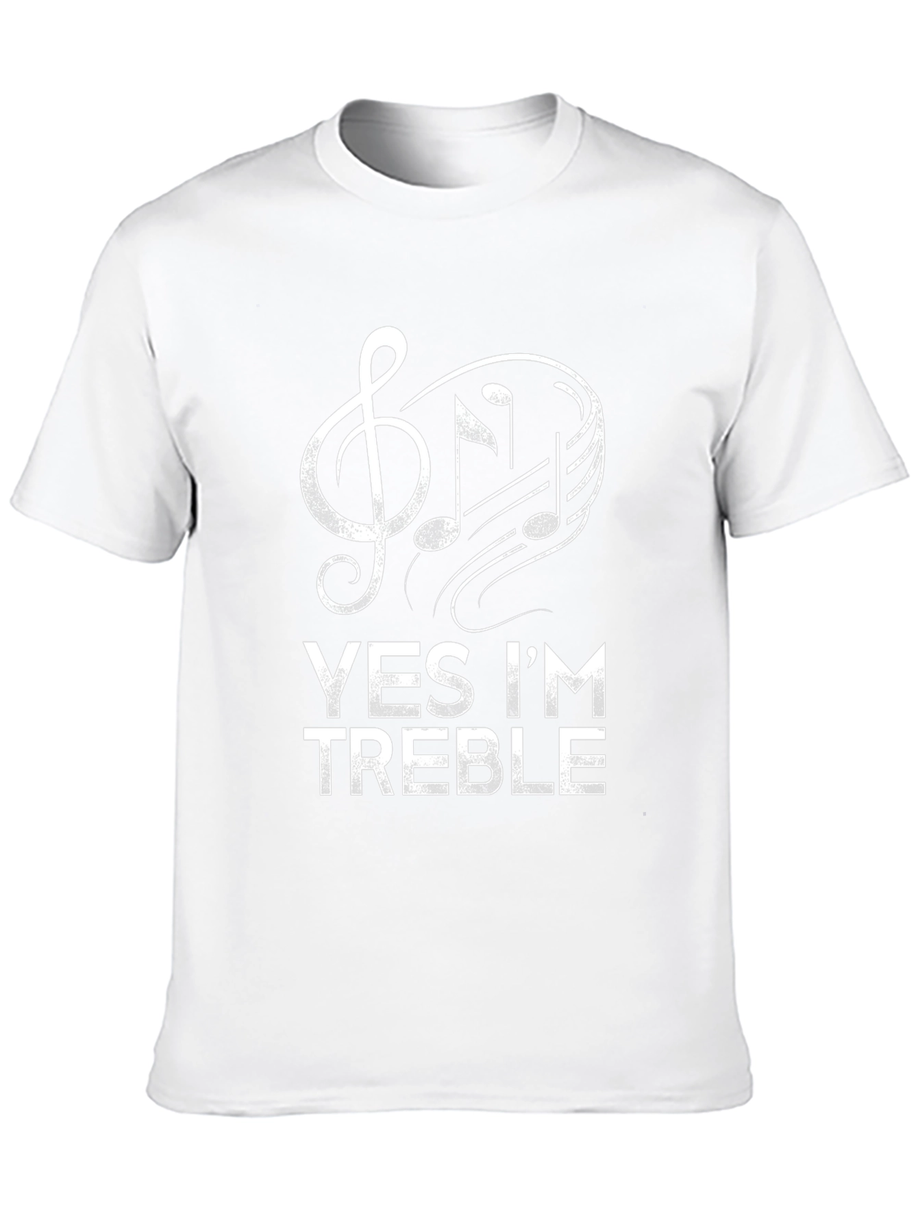 Yes Im Treble - Music Note Graphic Tee