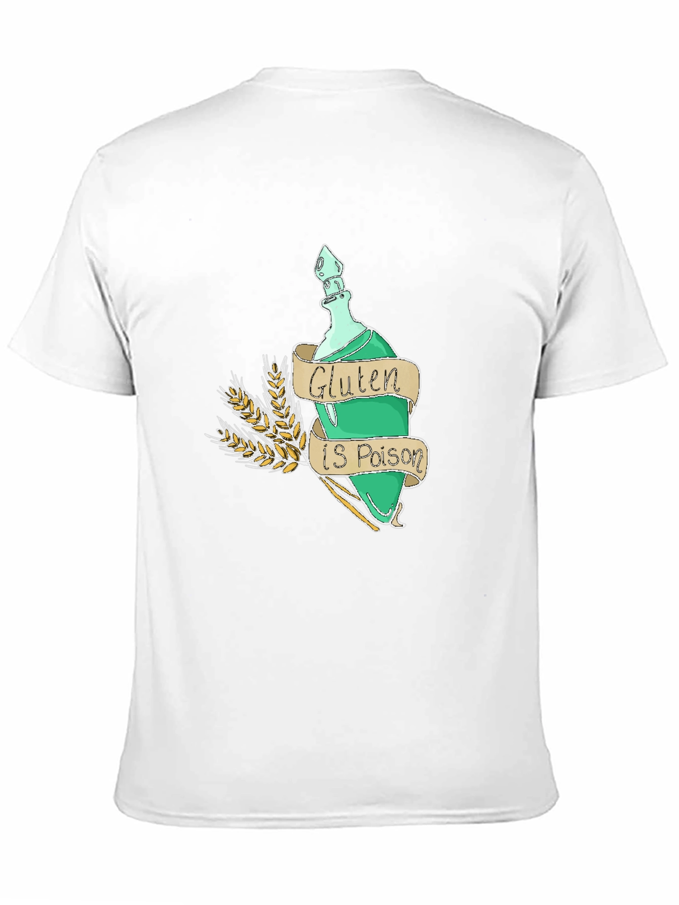 Gluten is Poison Graphic Tee - Novelty T-Shirt