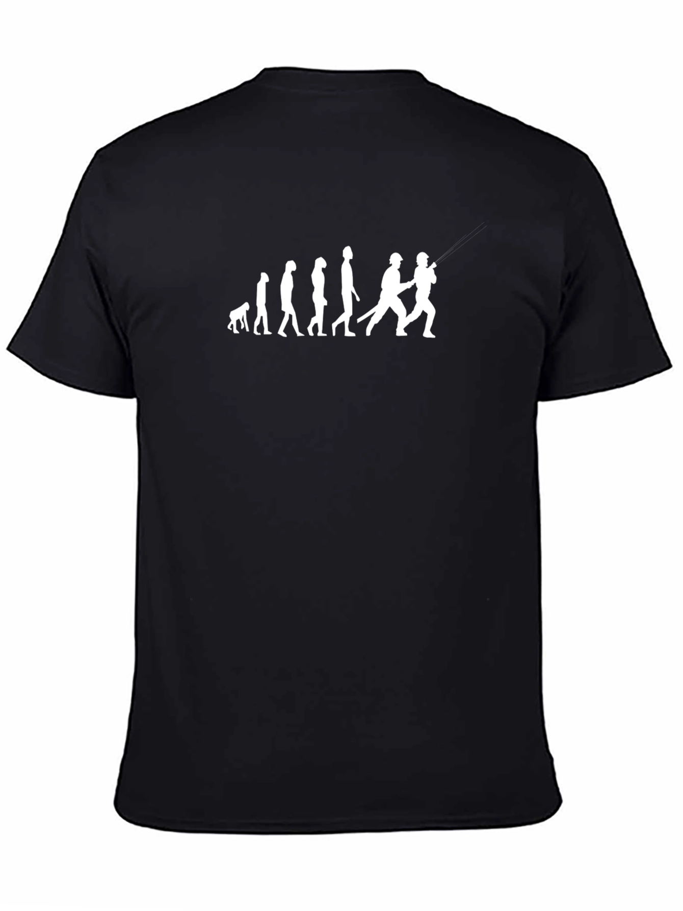 Evolution of Baseball Black T-Shirt