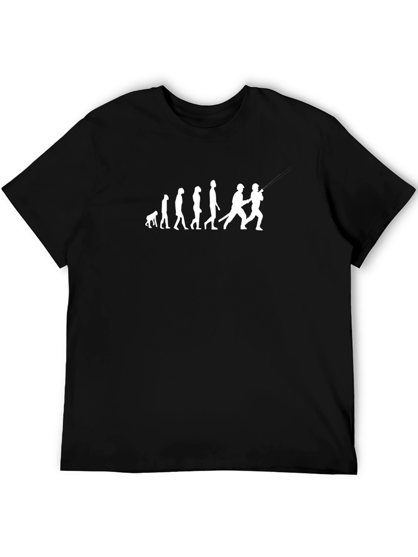 Evolution of Baseball Black T-Shirt