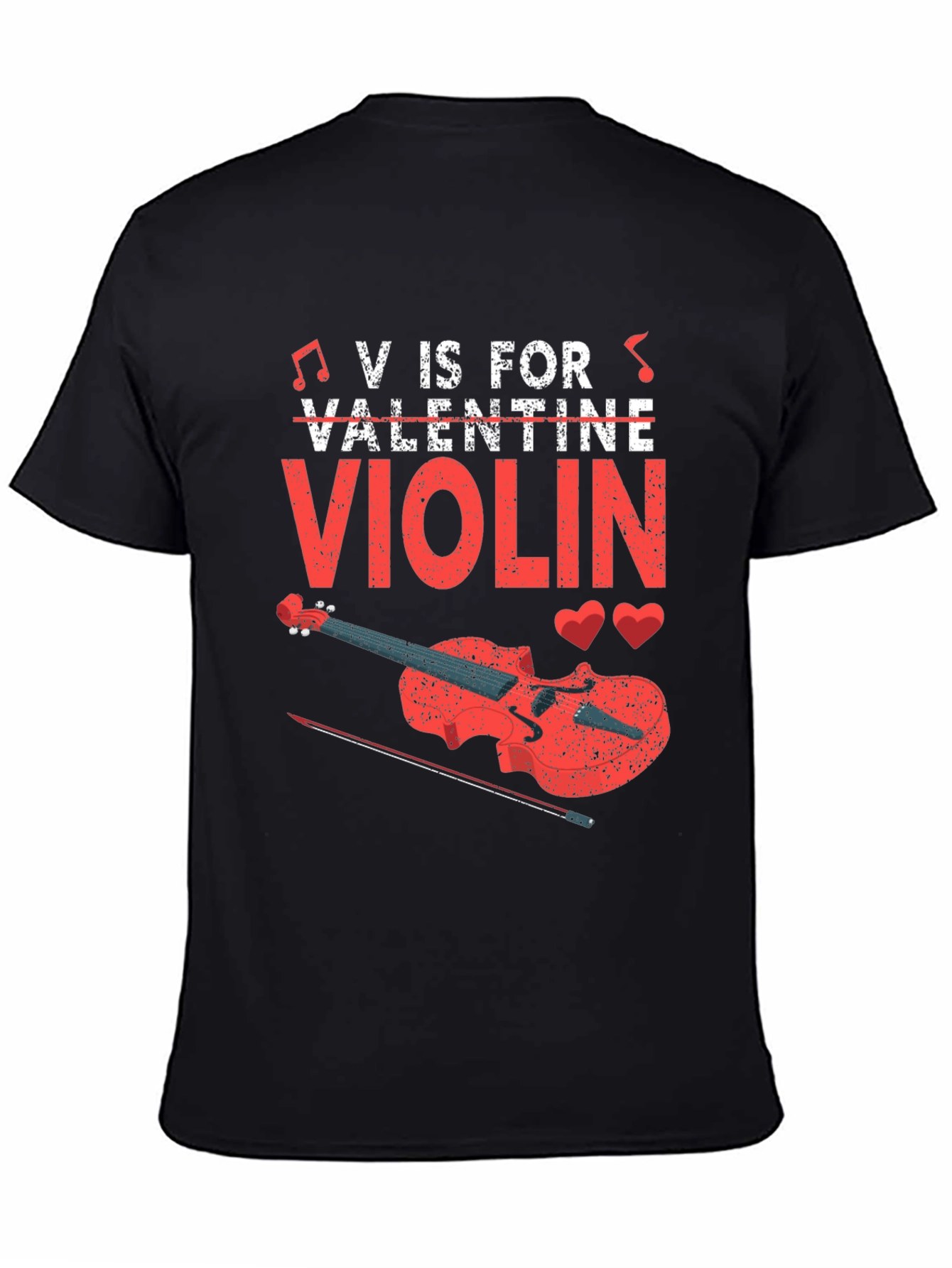 V is for Violin Valentine T-Shirt