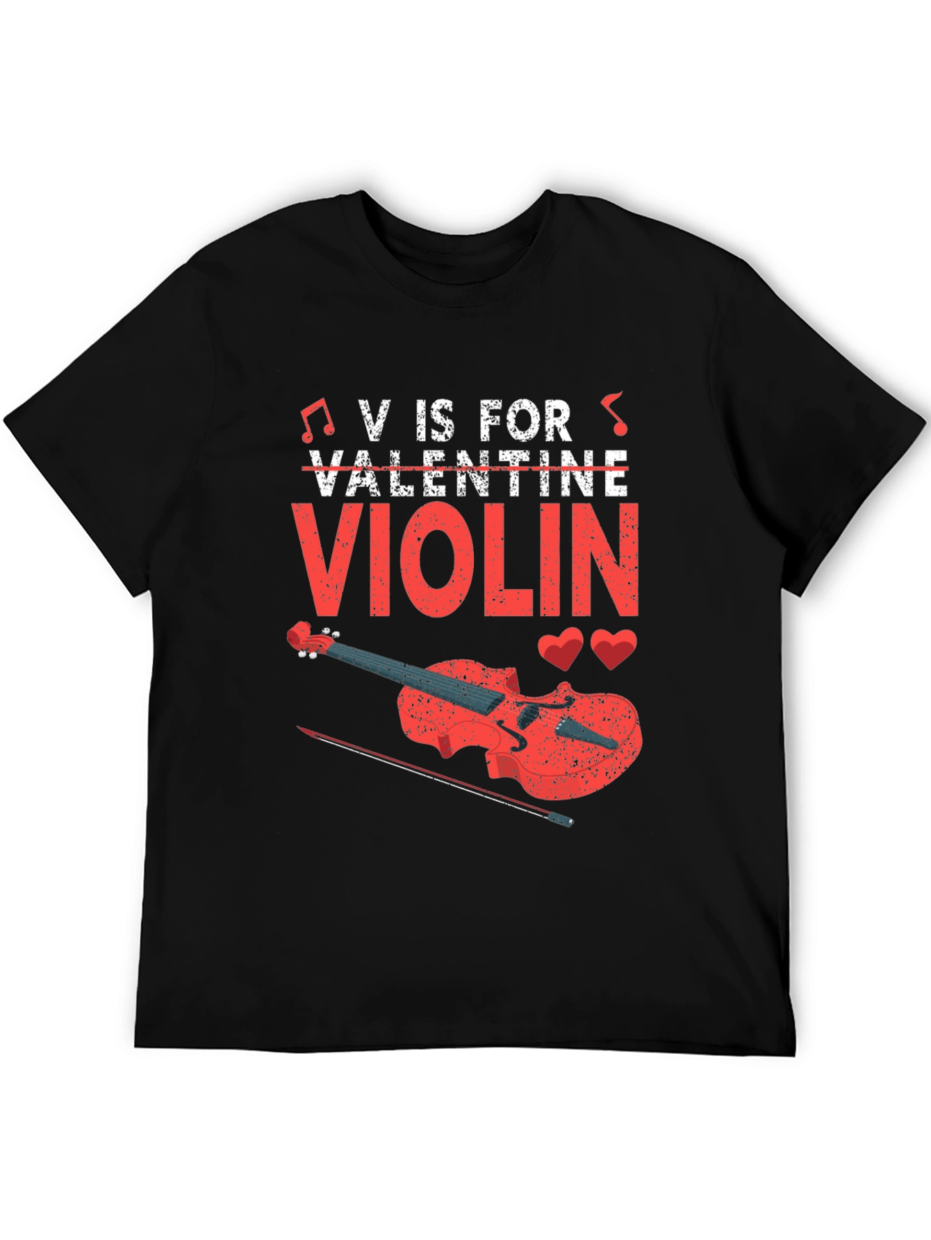 V is for Violin Valentine T-Shirt