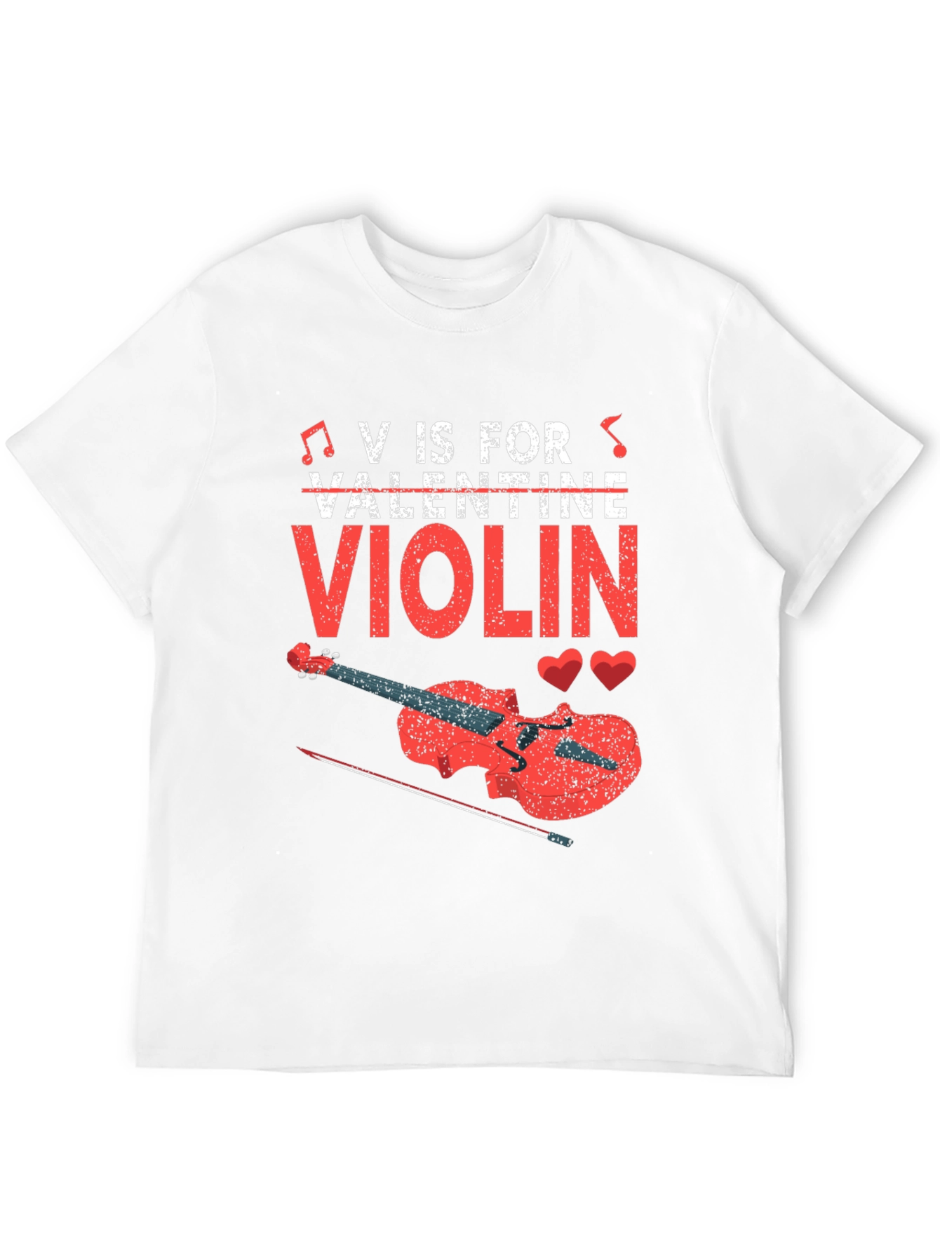 V is for Violin Valentine T-Shirt
