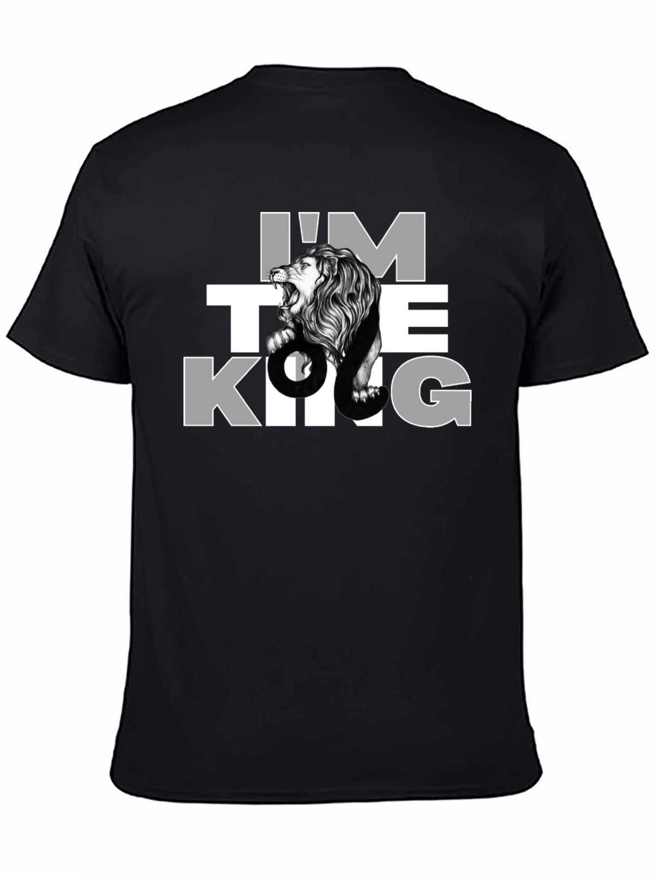 Im The King Lion Graphic Tee - Black