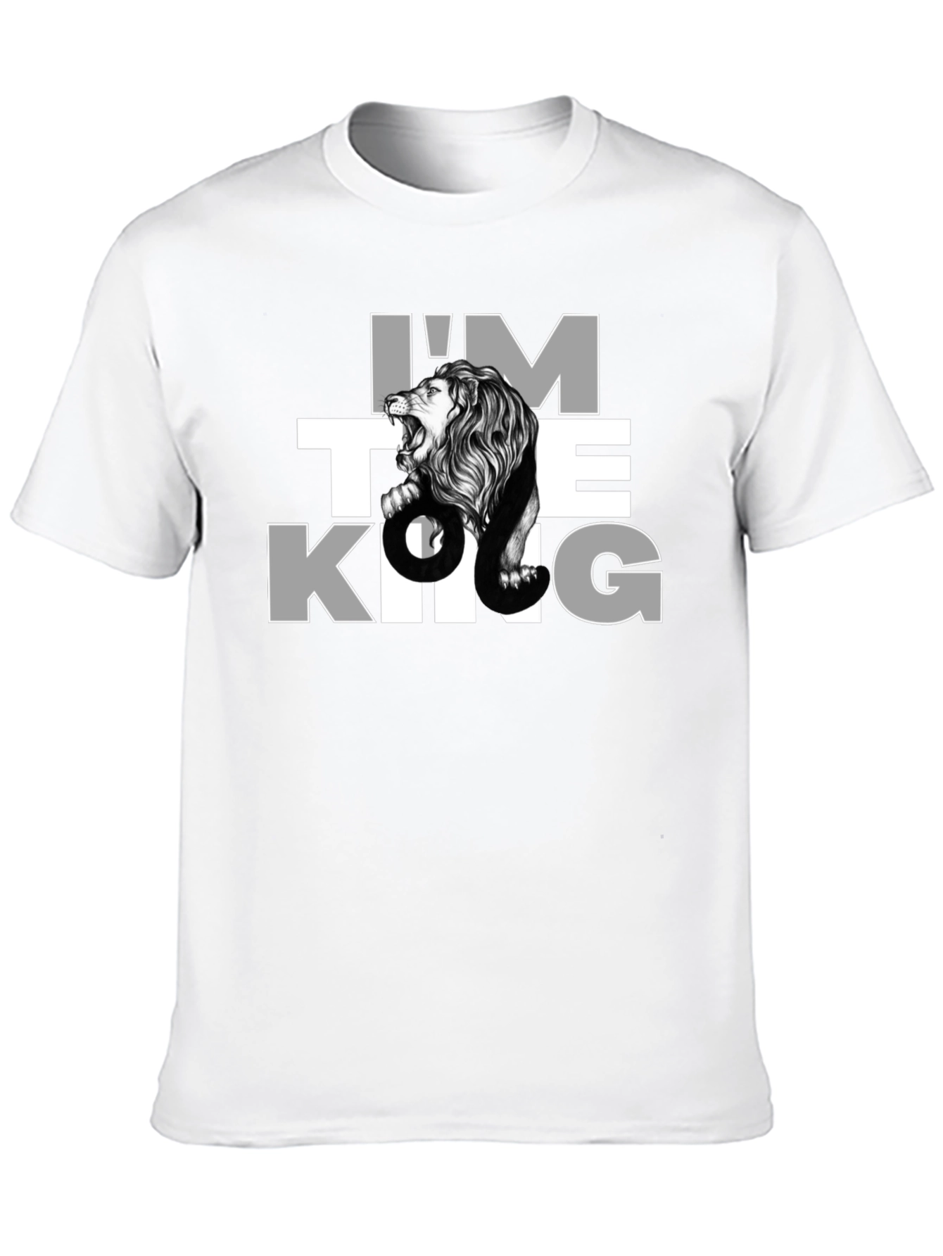 Im The King Lion Graphic Tee - Black