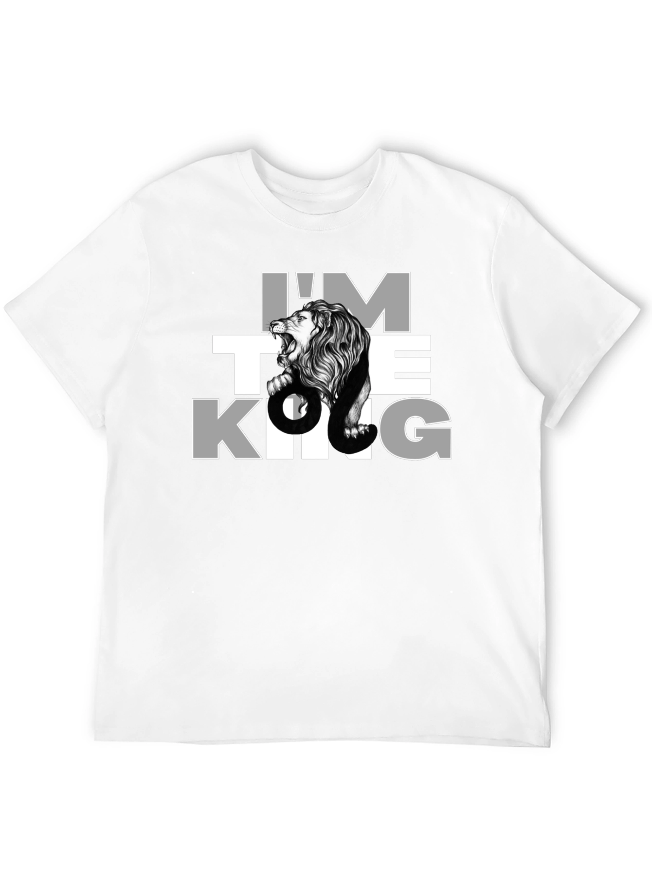 Im The King Lion Graphic Tee - Black