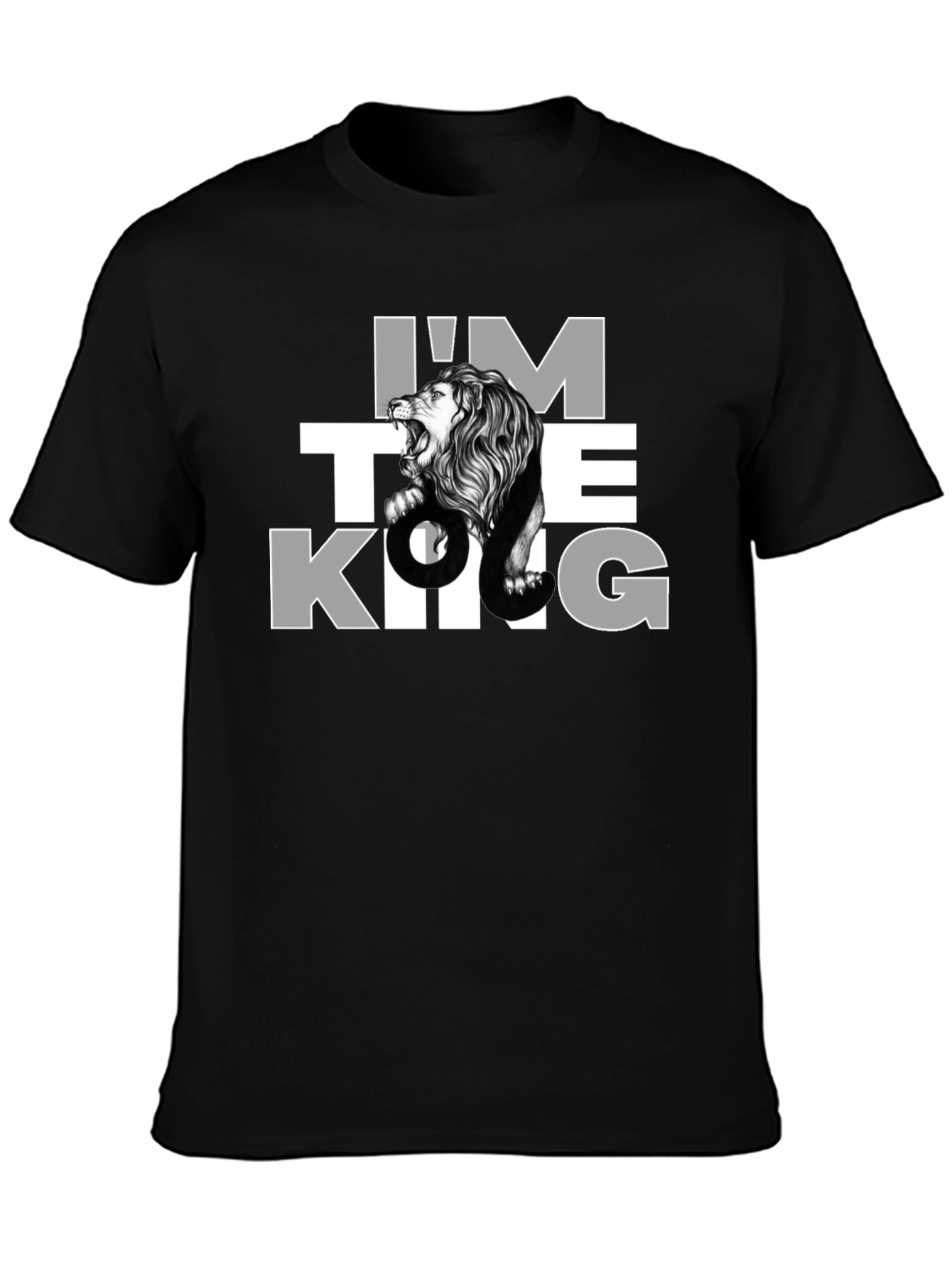 Im The King Lion Graphic Tee - Black