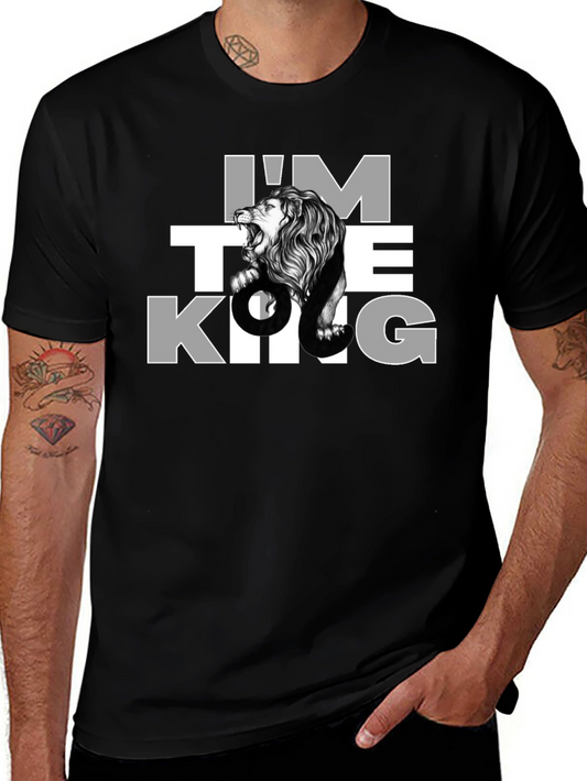 Im The King Lion Graphic Tee - Black