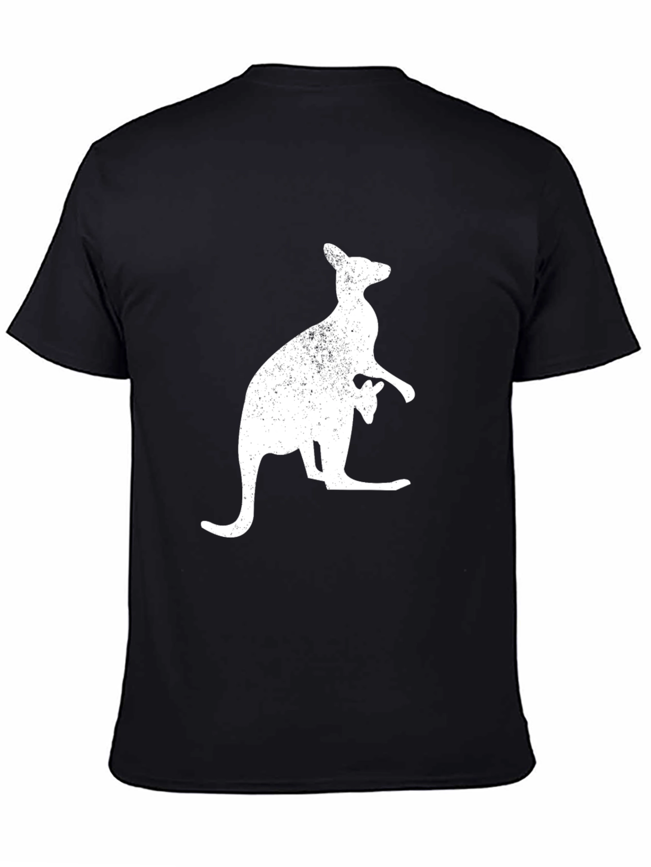 Kangaroo Graphic T-Shirt - Black