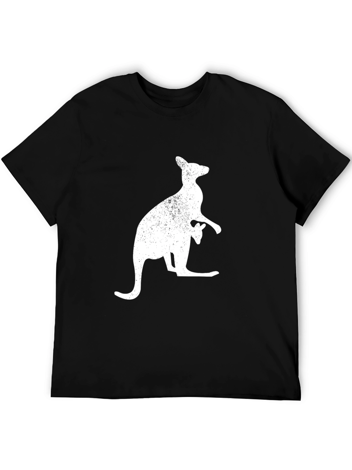 Kangaroo Graphic T-Shirt - Black