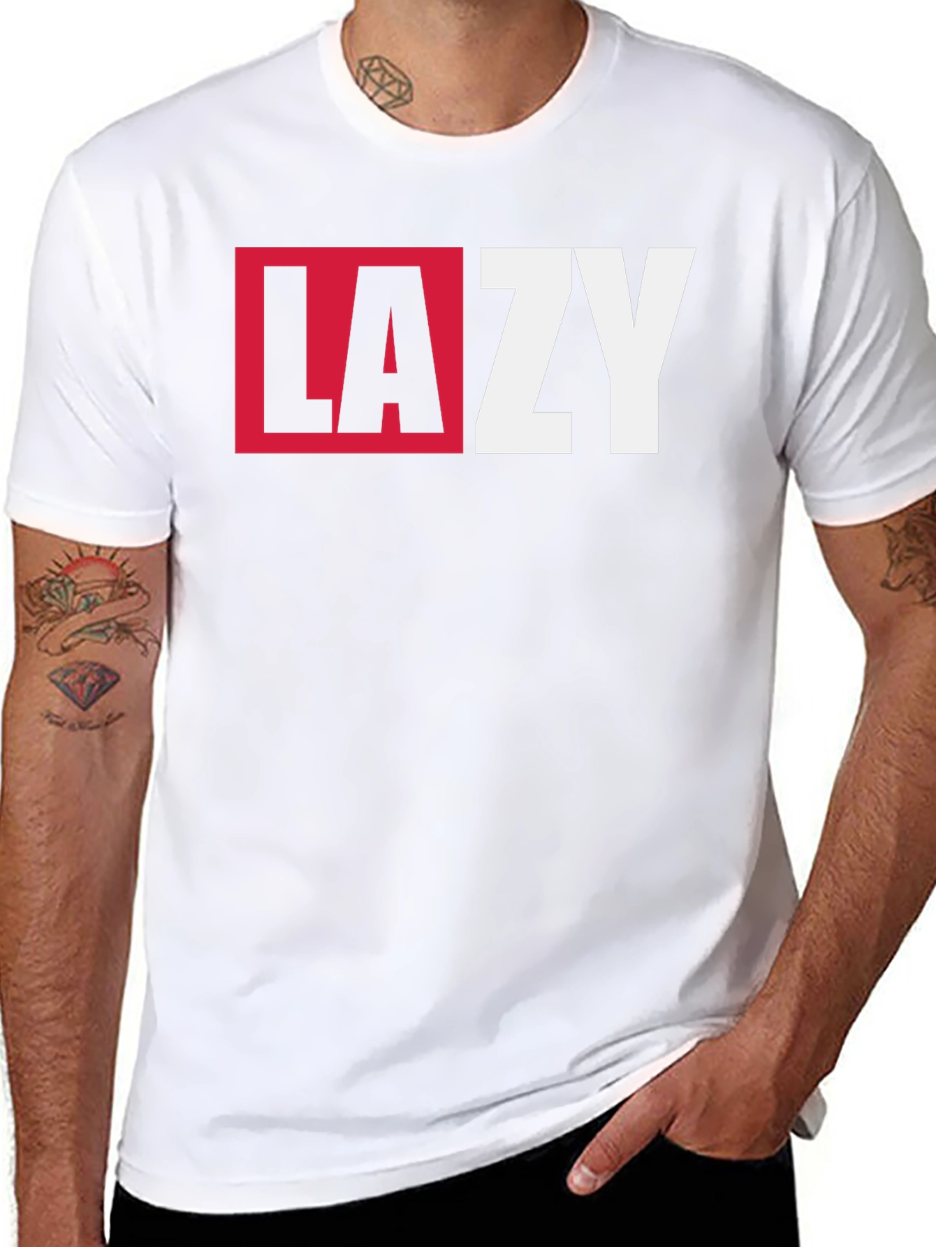 LAZY Graphic T-Shirt - Cool Casual Tee