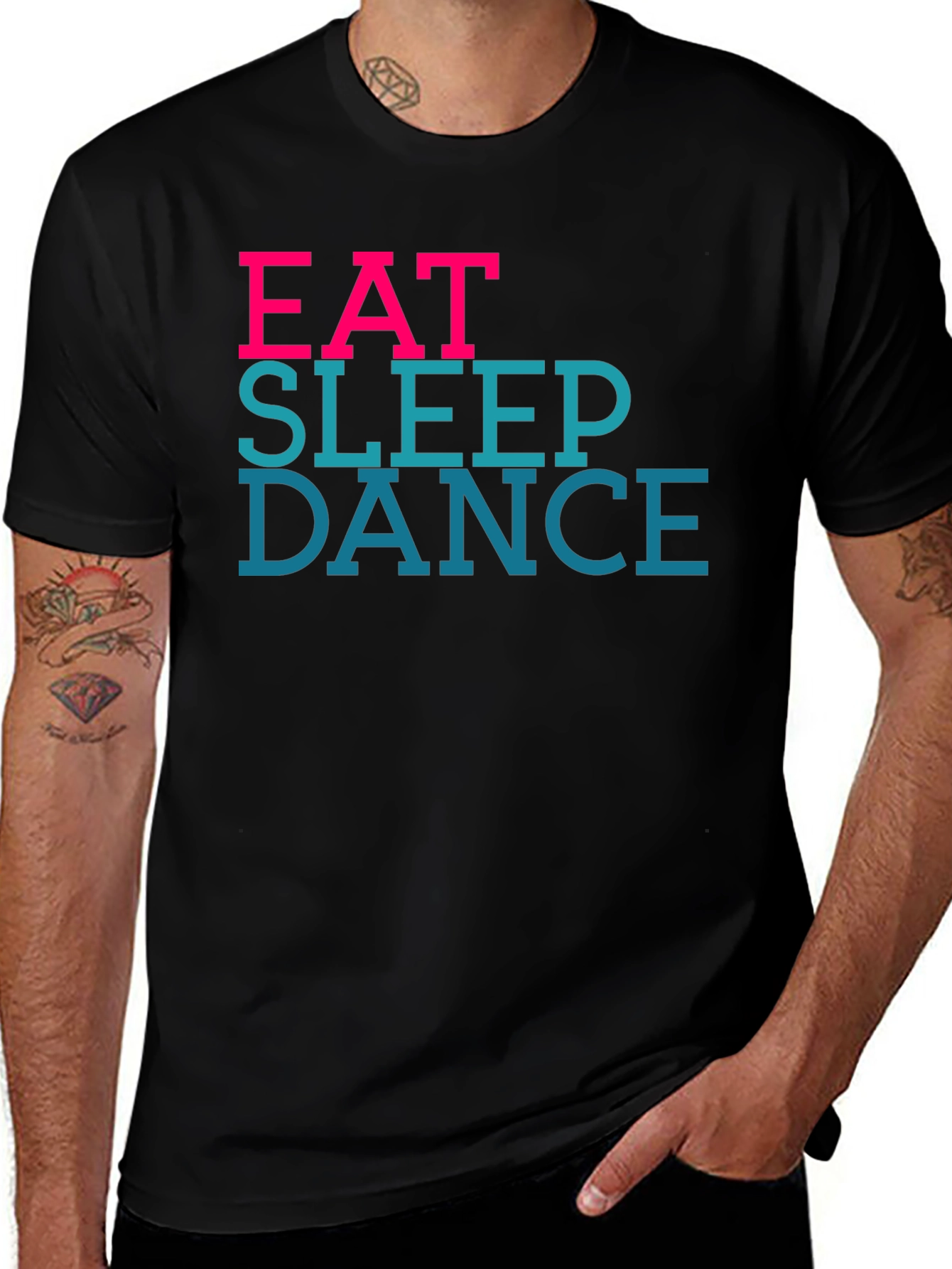 Eat Sleep Dance Black Graphic Tee
