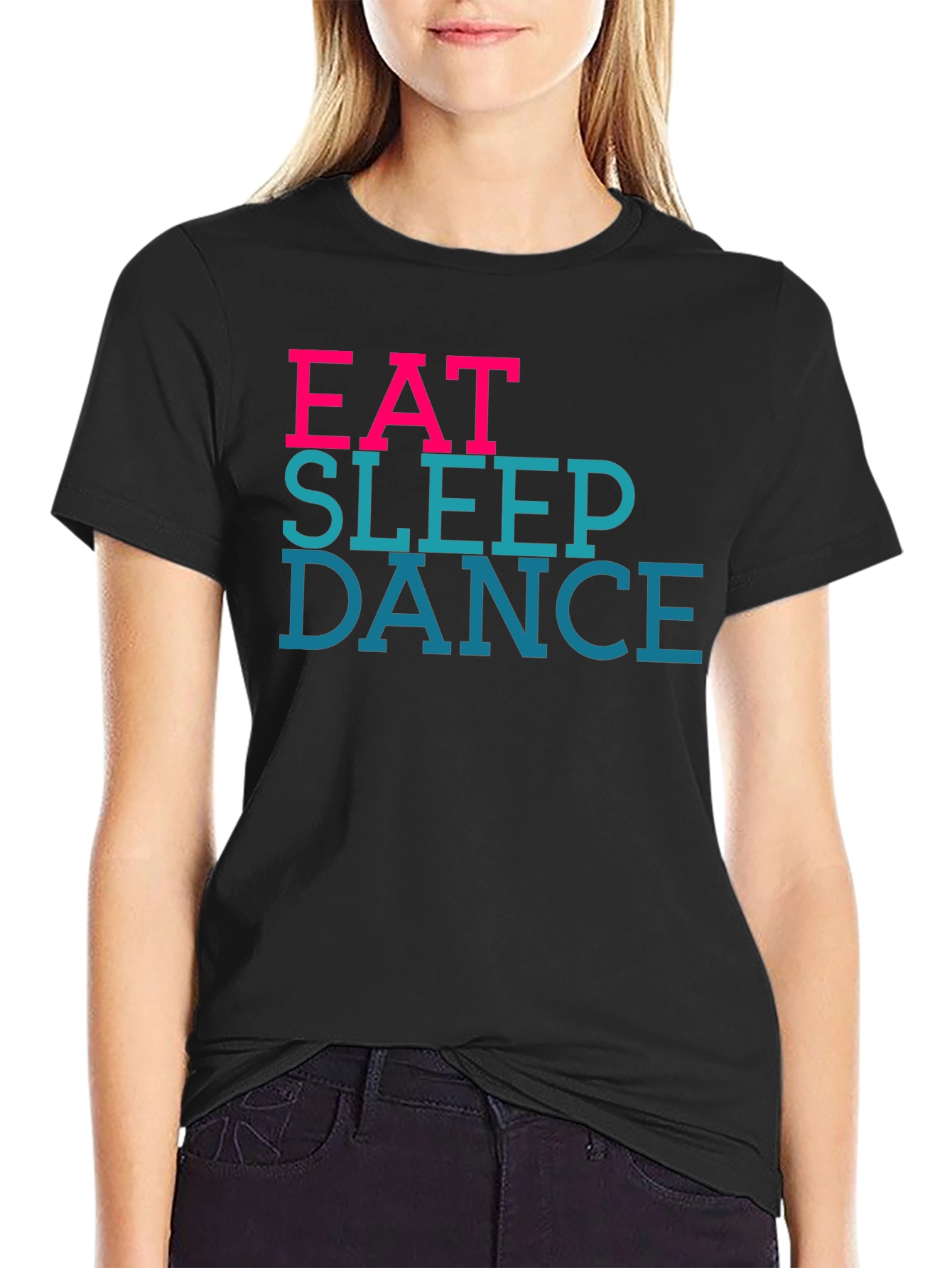 Eat Sleep Dance Black Graphic Tee