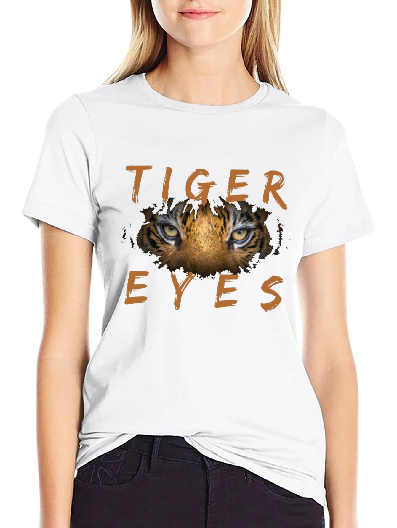 Tiger Eyes Graphic T-Shirt - Fierce & Bold