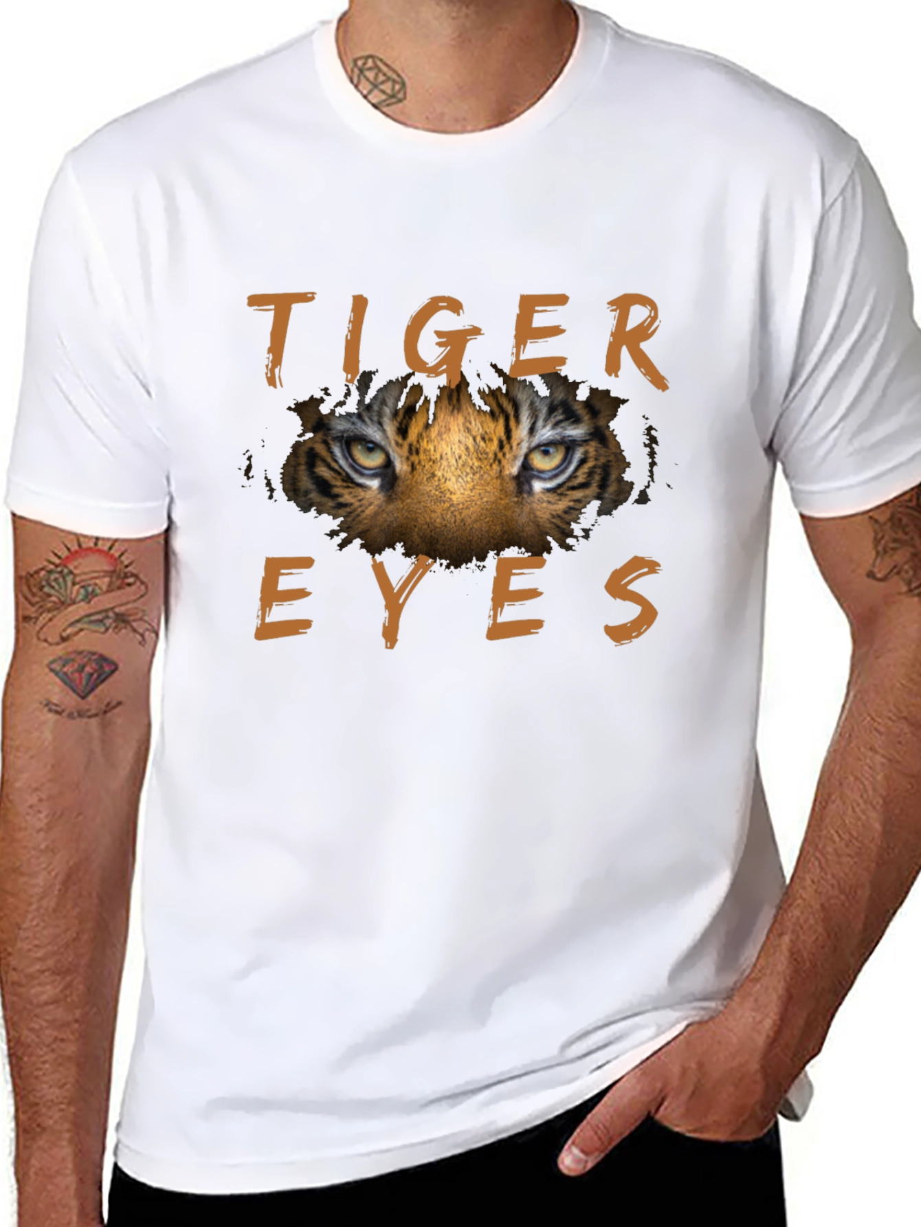 Tiger Eyes Graphic T-Shirt - Fierce & Bold