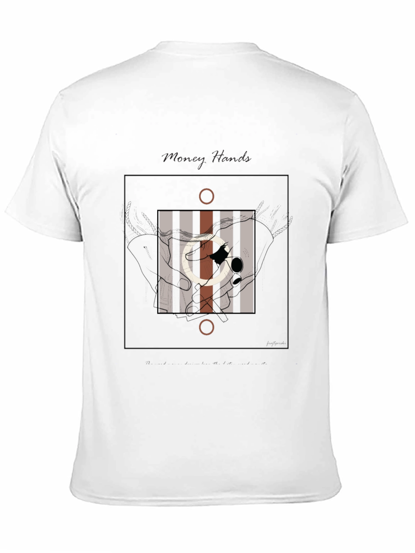 Abstract Graphic Print Crew Neck Tee