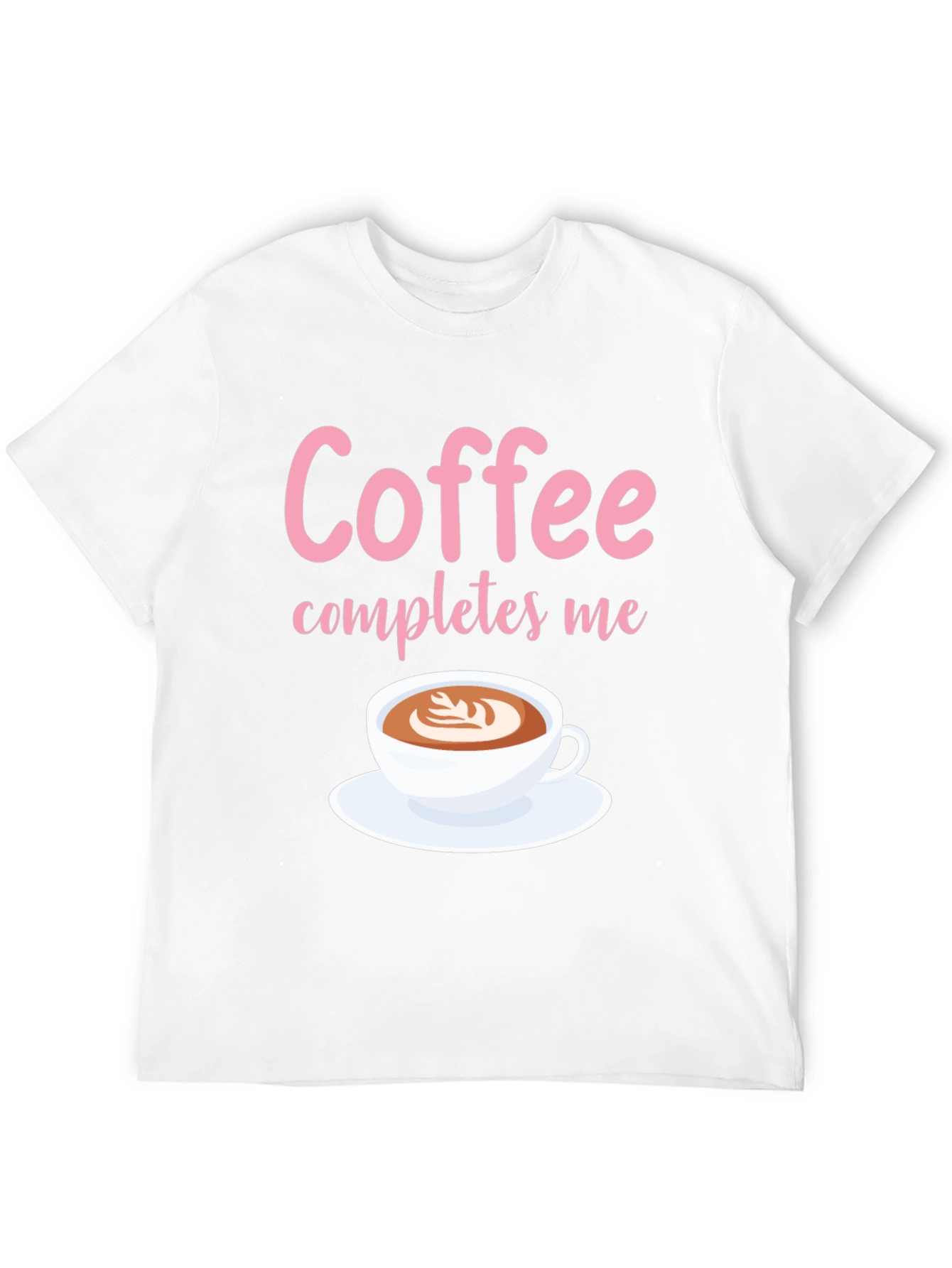 Coffee Completes Me Graphic Tee - Unisex Black T-Shirt