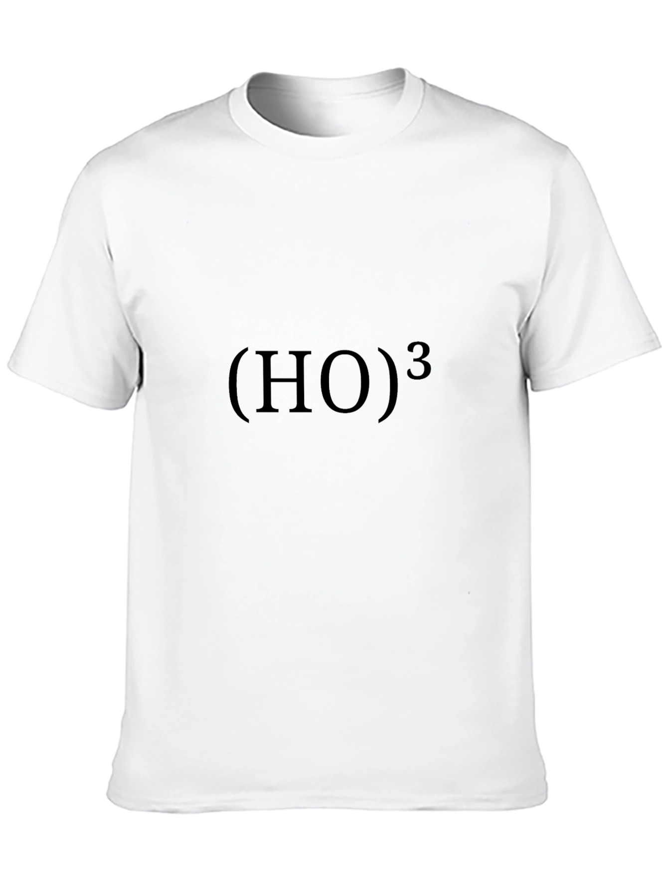 Funny (HO)³ T-Shirt - Black Cotton Casual Tee