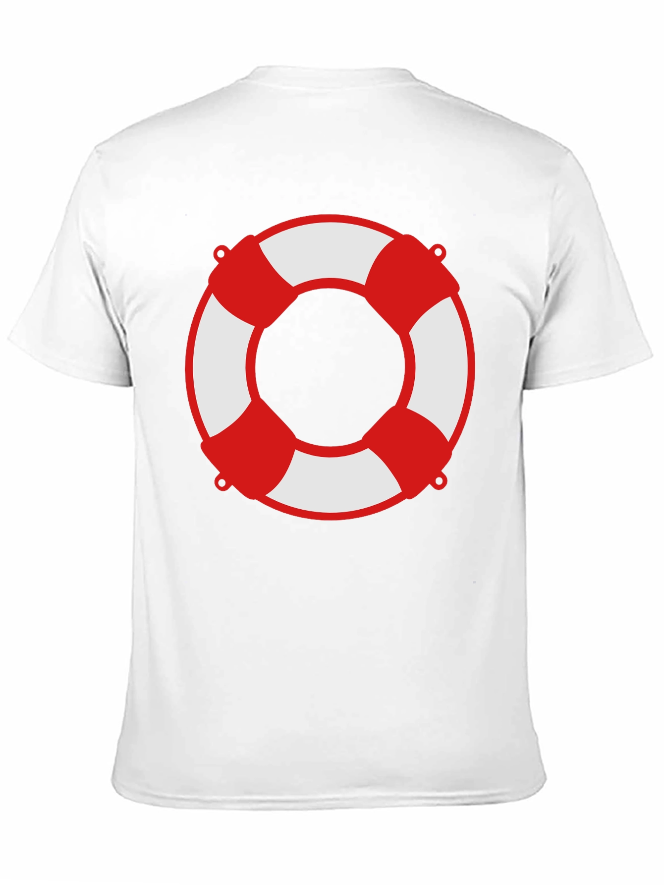 Lifesaver Graphic Tee - Black Crew Neck Shirt