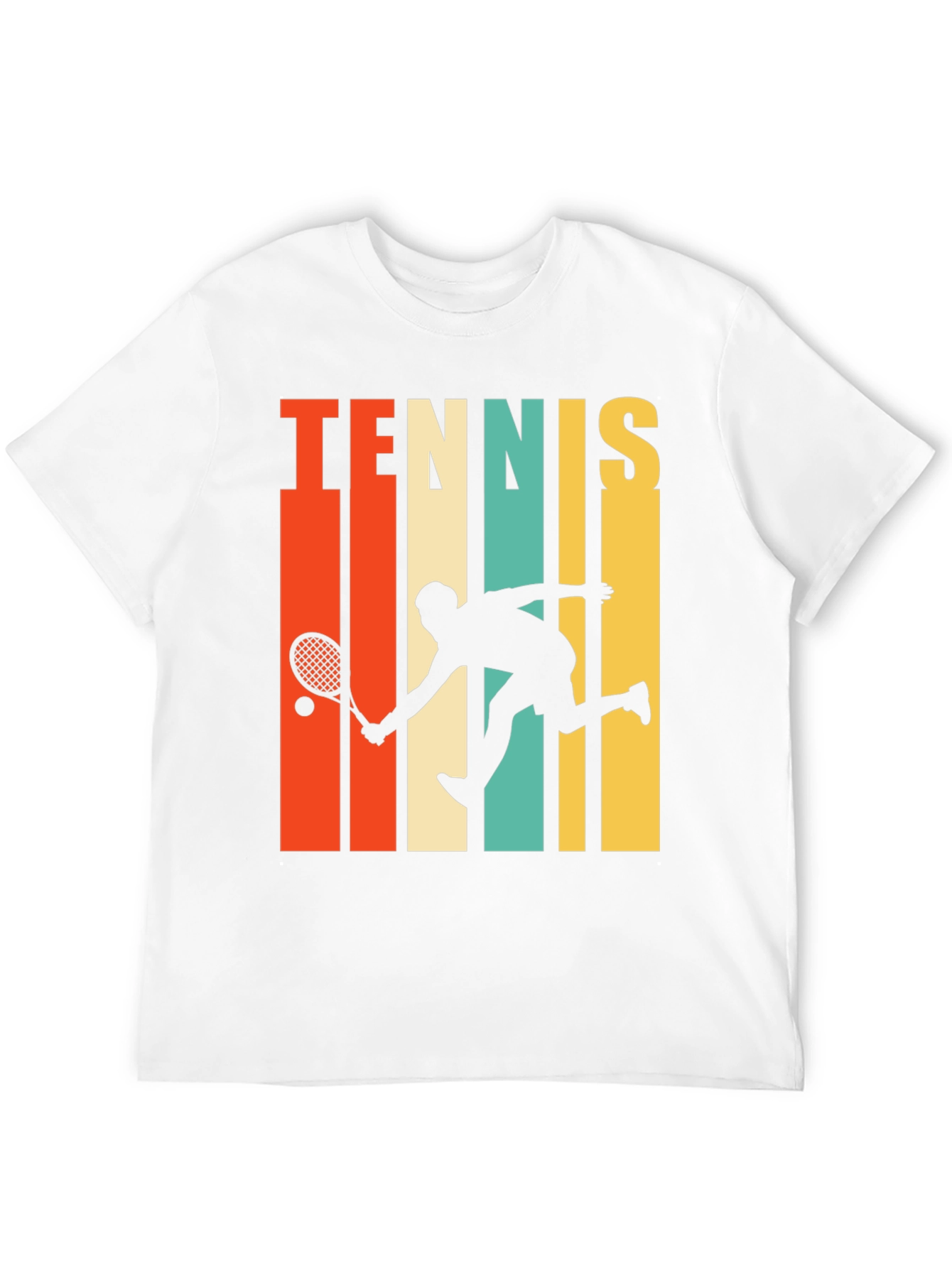 Retro Tennis Player Graphic T-Shirt