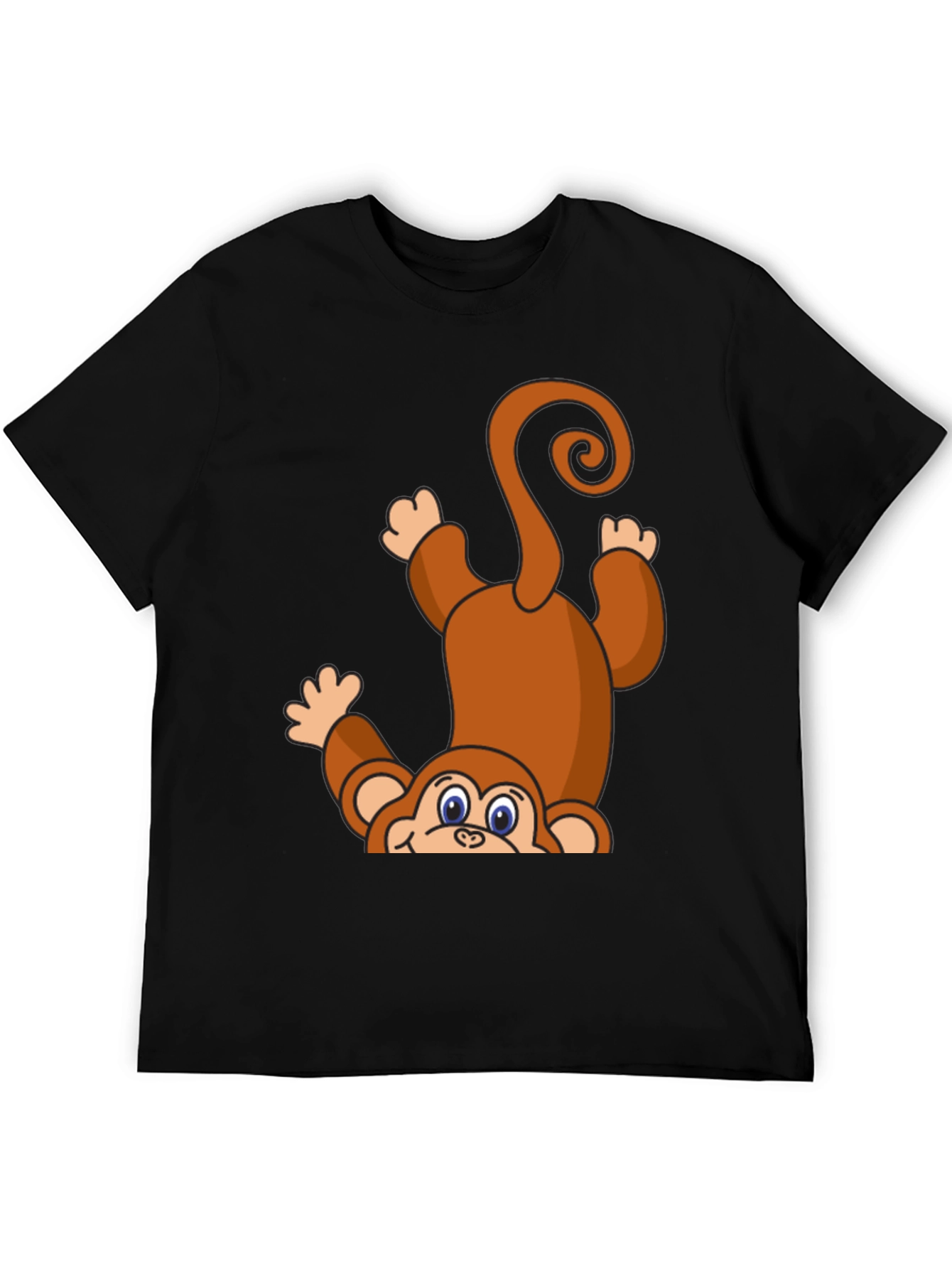Monkey Graphic T-Shirt - Fun Animal Print Tee