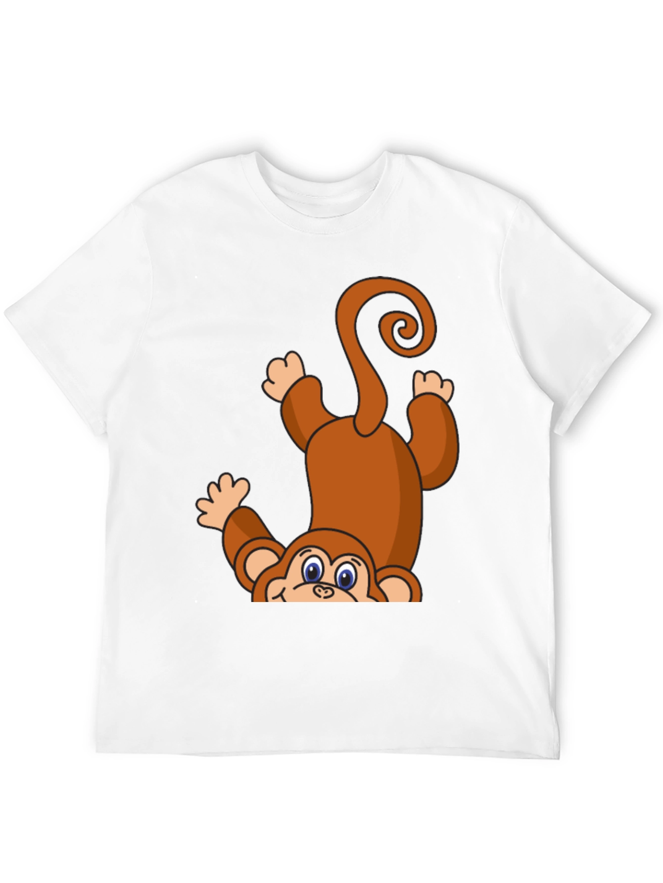 Monkey Graphic T-Shirt - Fun Animal Print Tee