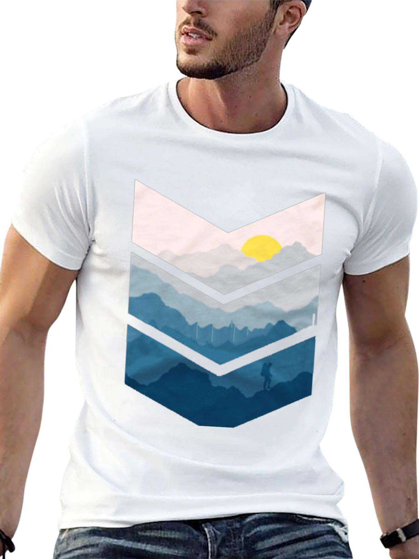 Mountain Adventure Graphic Tee - Black