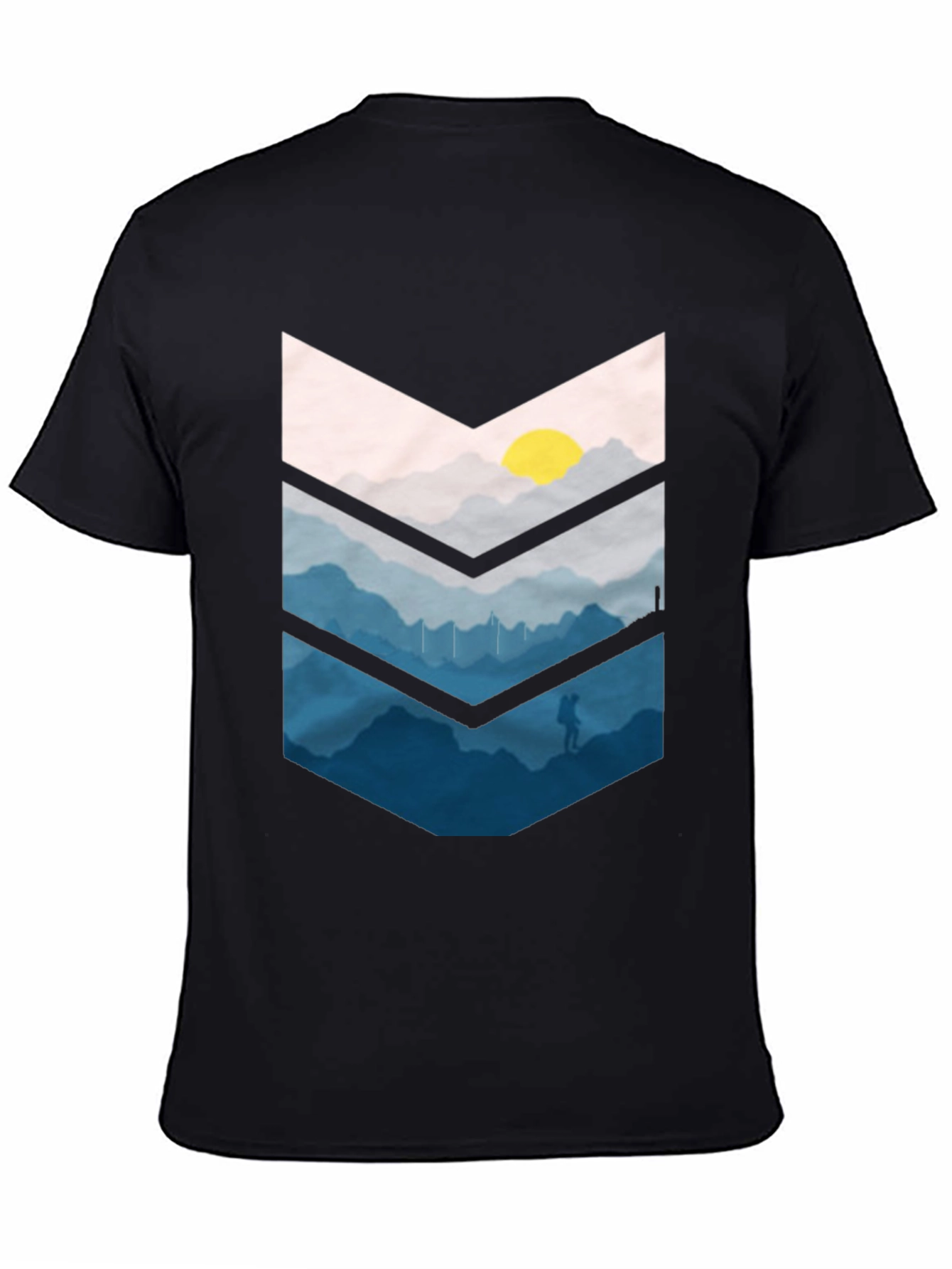 Mountain Adventure Graphic Tee - Black