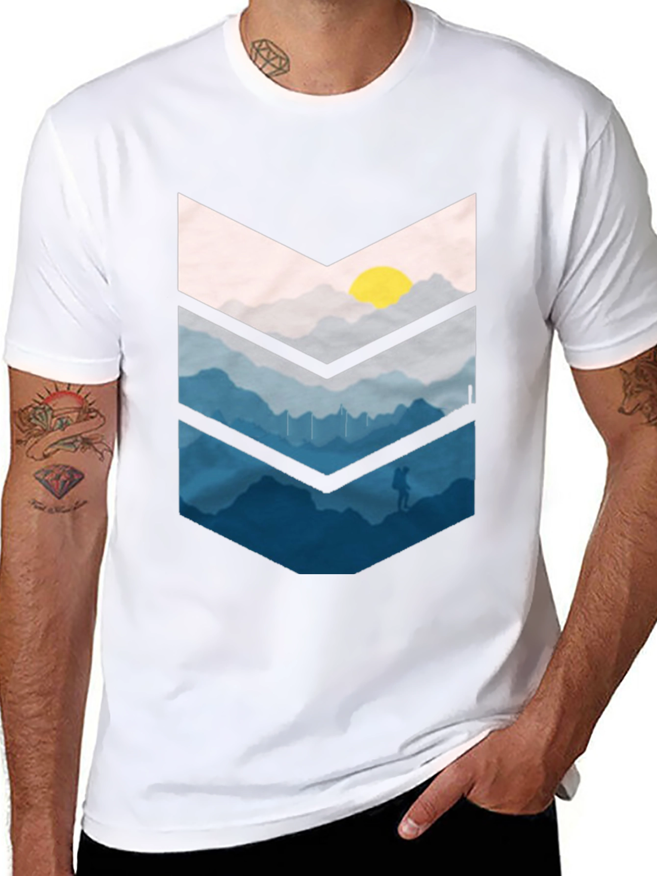 Mountain Adventure Graphic Tee - Black