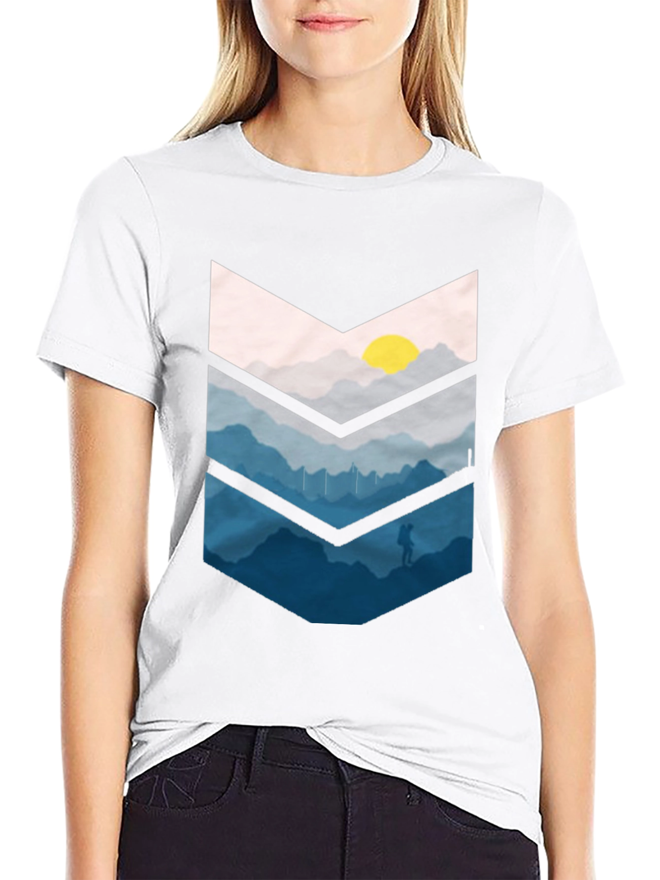 Mountain Adventure Graphic Tee - Black