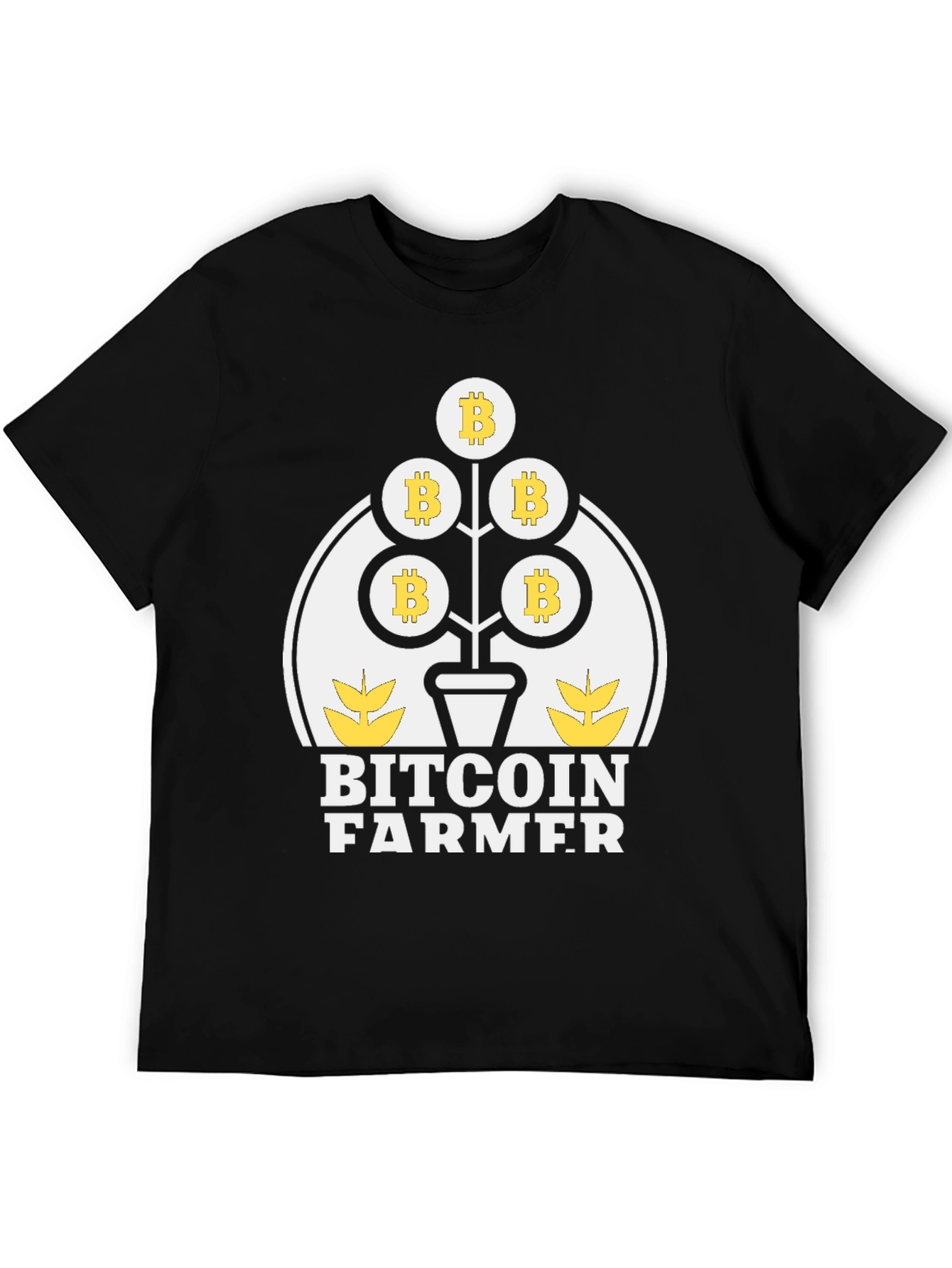 Bitcoin Farmer Graphic Tee - Crypto Mining T-Shirt