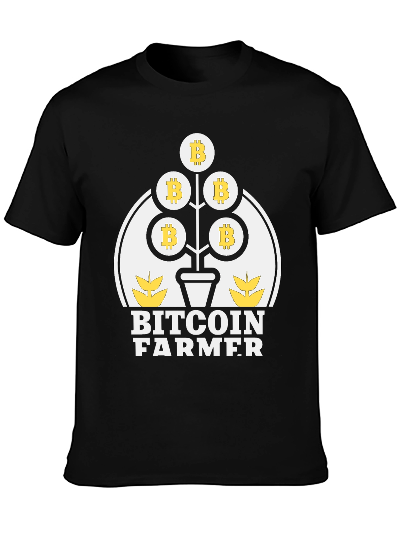 Bitcoin Farmer Graphic Tee - Crypto Mining T-Shirt