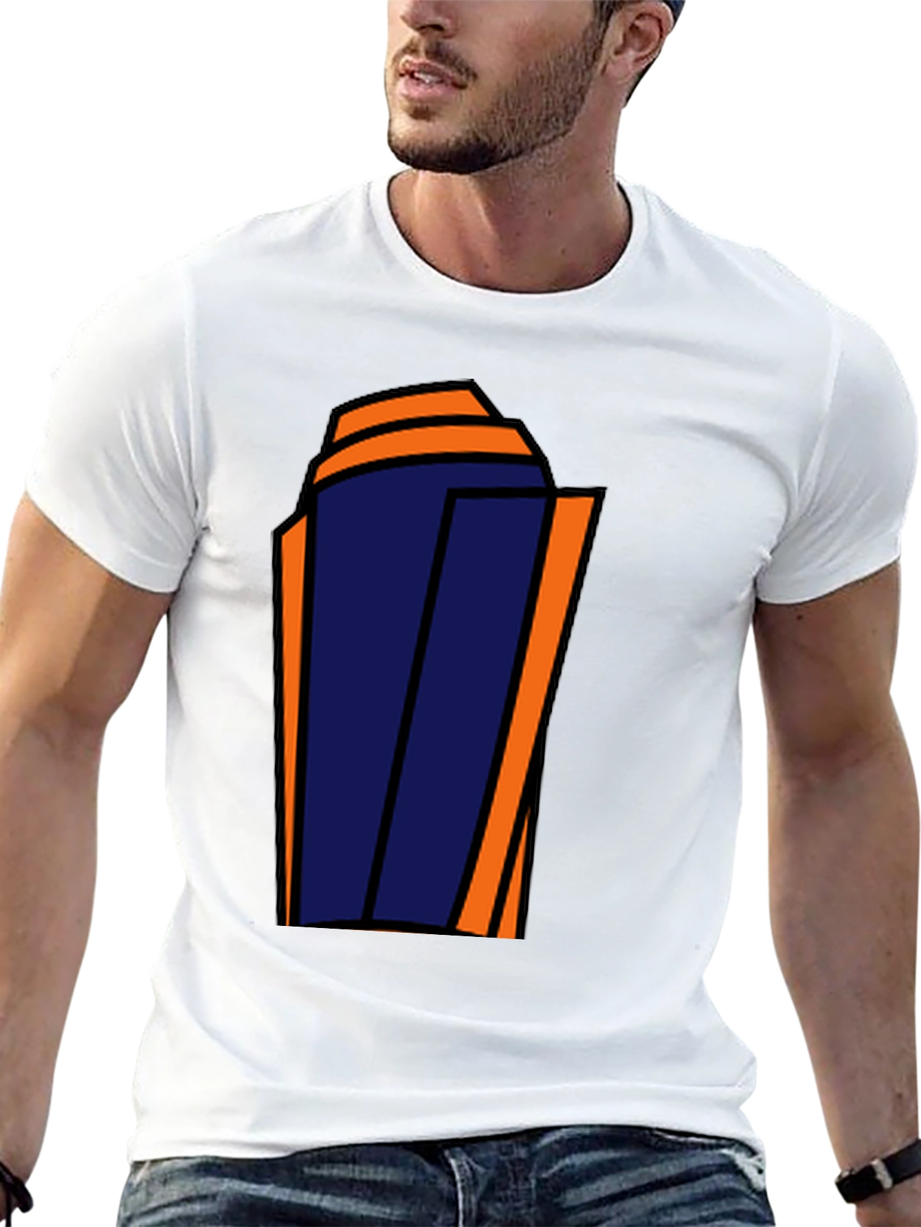 Abstract Building Graphic Tee - Urban Style